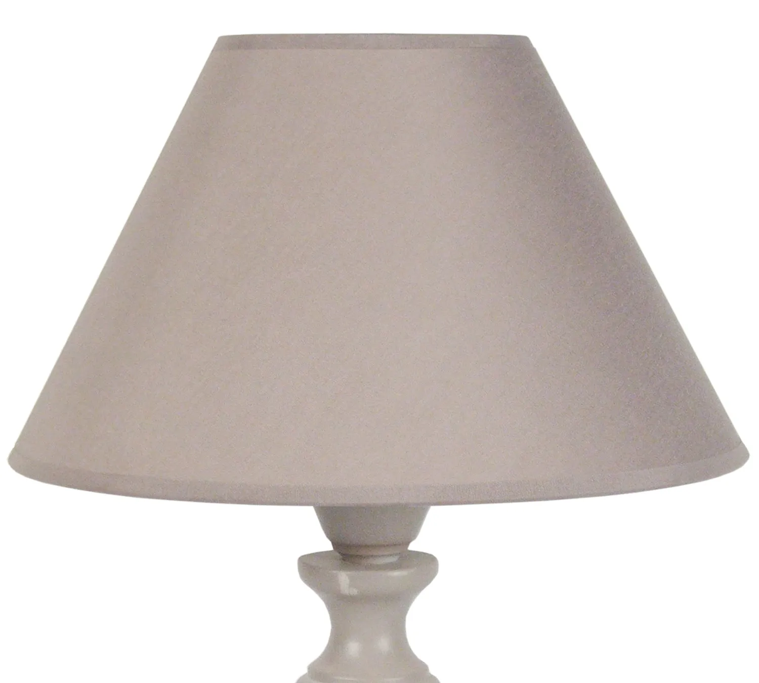 Tosel Bagnolet lampada tavolo colonna legno bianca
