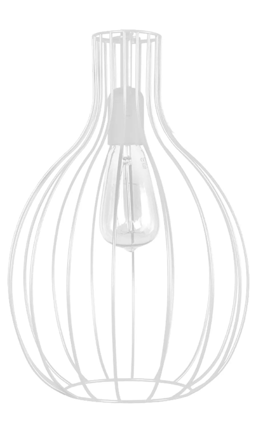 Tosel RUGBY POIRE CONE lampadario metallo nero 40x90 cm