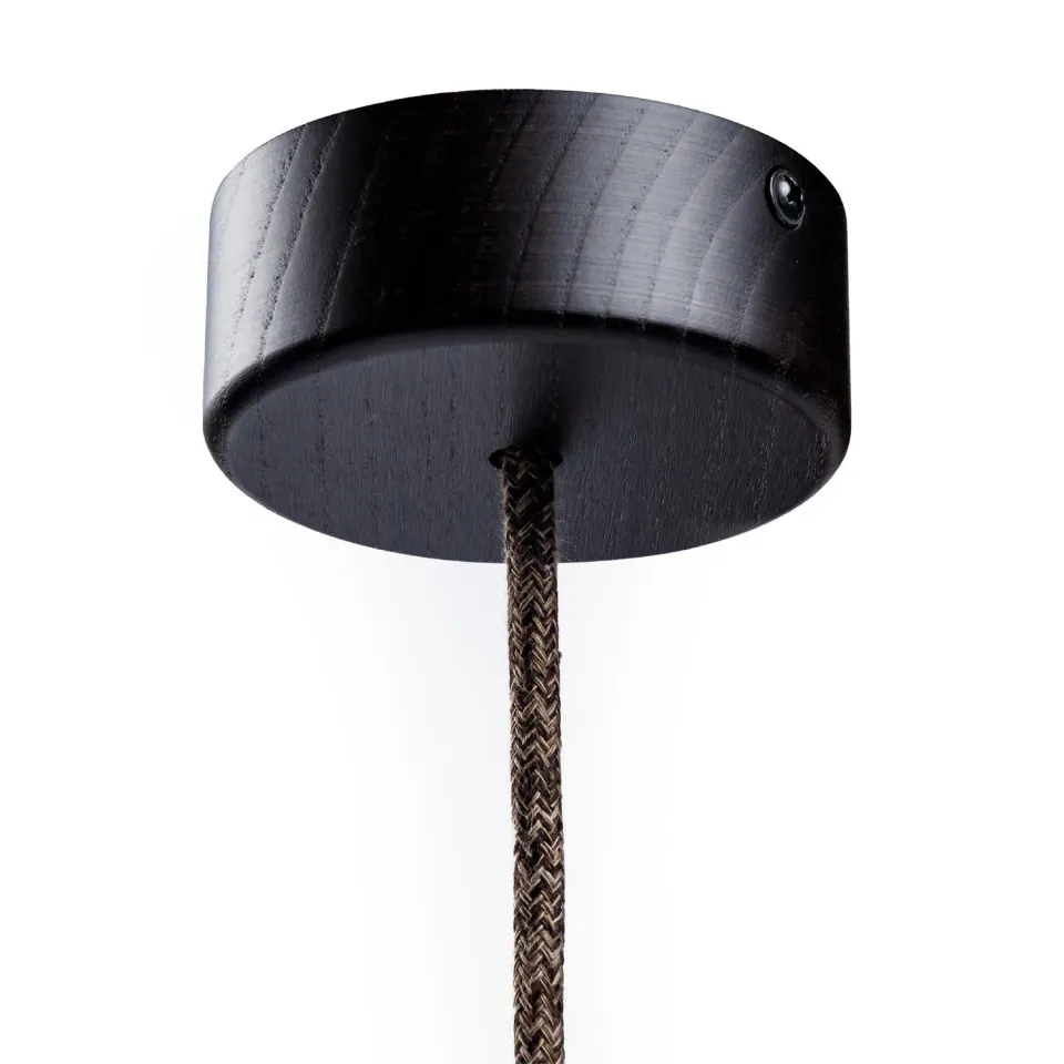 Creative Cables Mini rosone soffitto legno 1 foro wenge