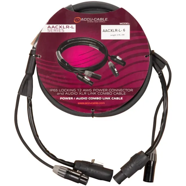 American DJ AACXLR-L-6 cavo audio XLR alimentazione 2 m