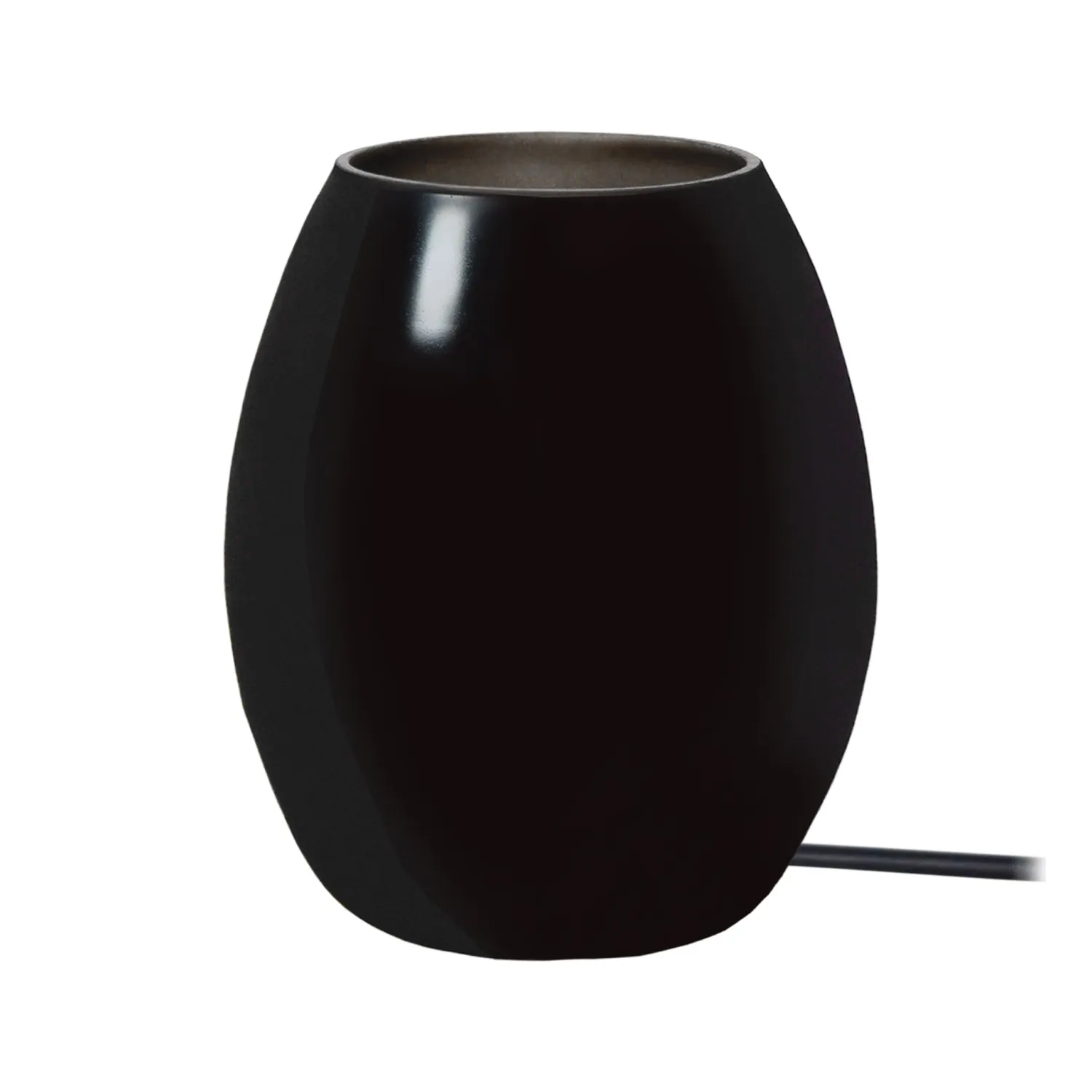 Tosel AGG lampada da tavolo vetro nero fumé 13,5x16 cm E14