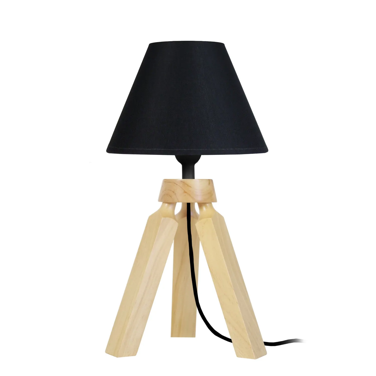 Tosel Gaby lampada tavolo treppiede 16x30cm naturale bianco