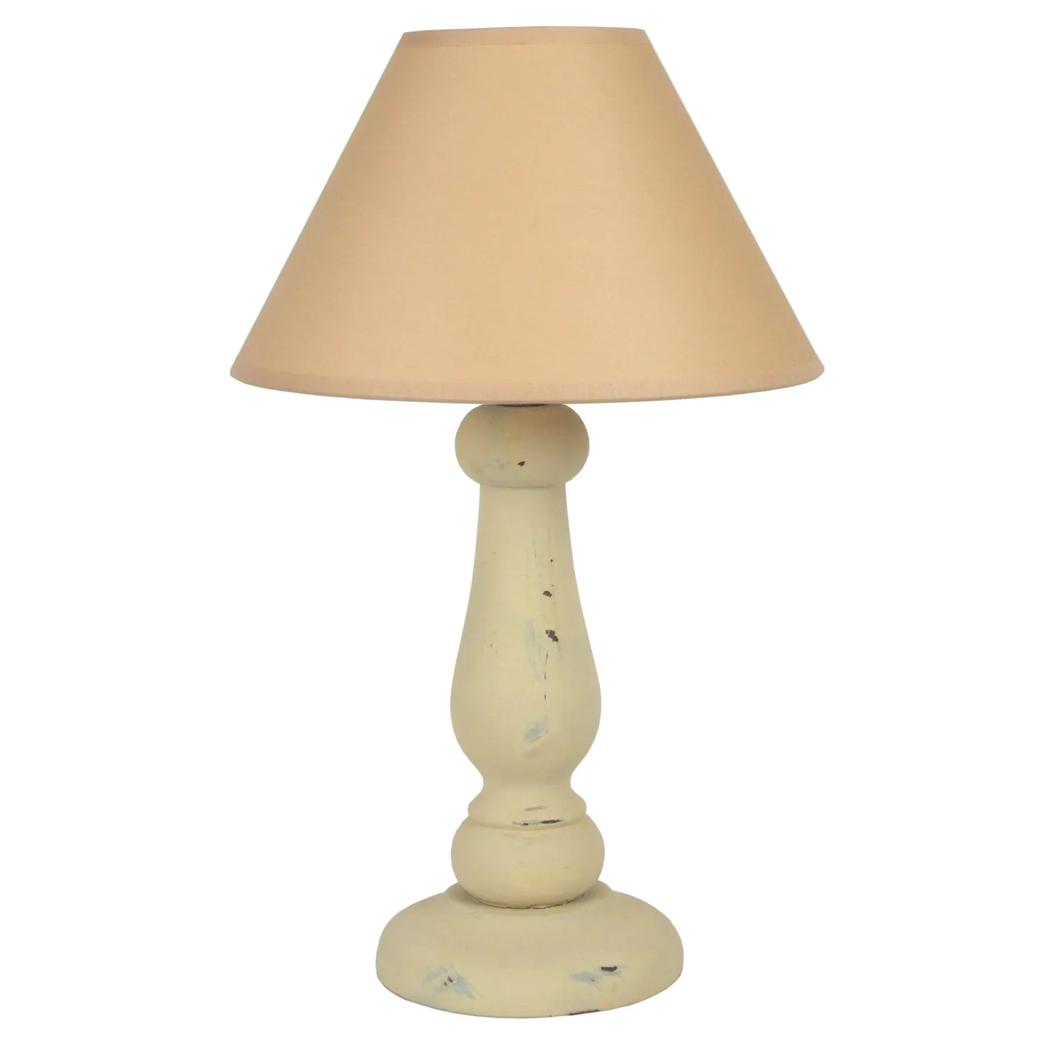 Tosel Fréjus lampada da tavolo bianca 40 cm