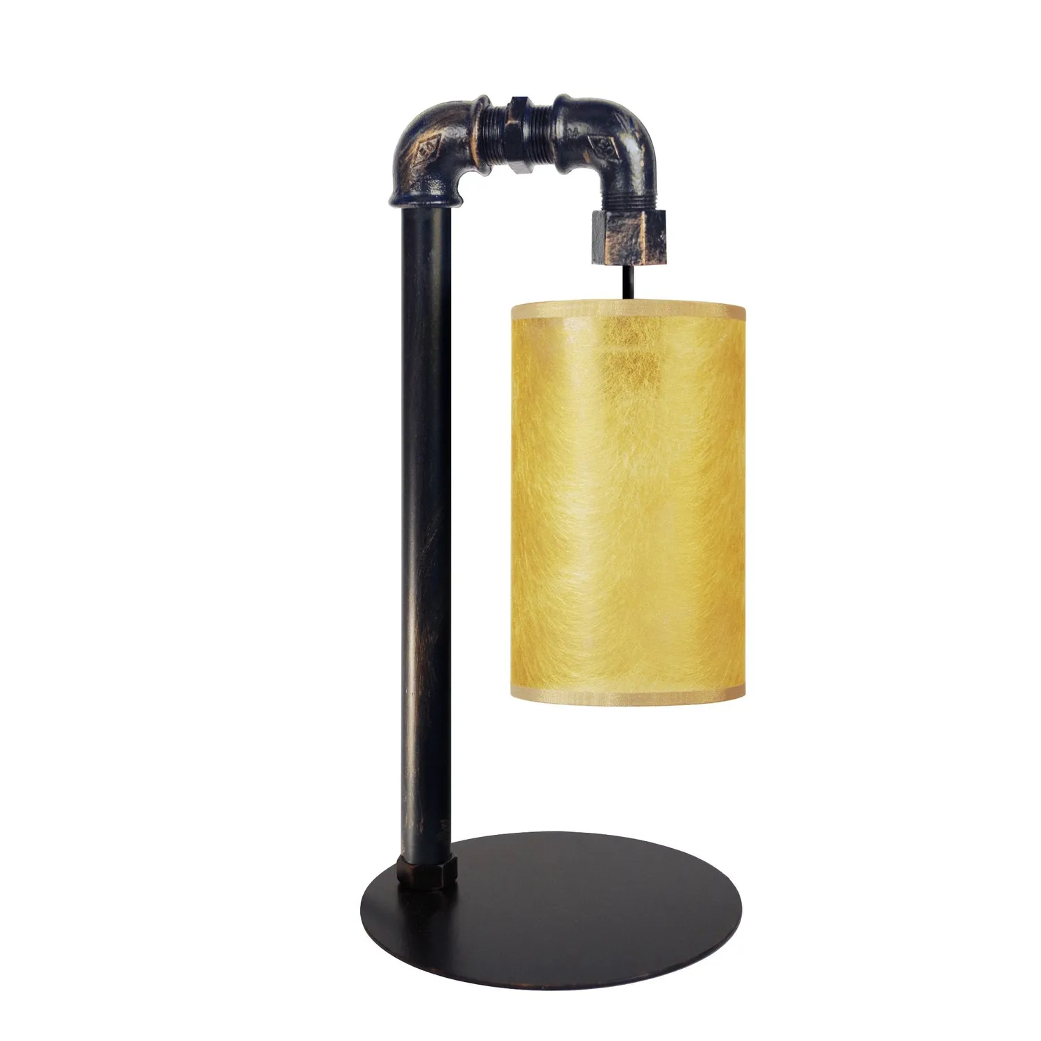 Tosel Hydraulik lampada tavolo nero-bianco 18x45 cm metallo