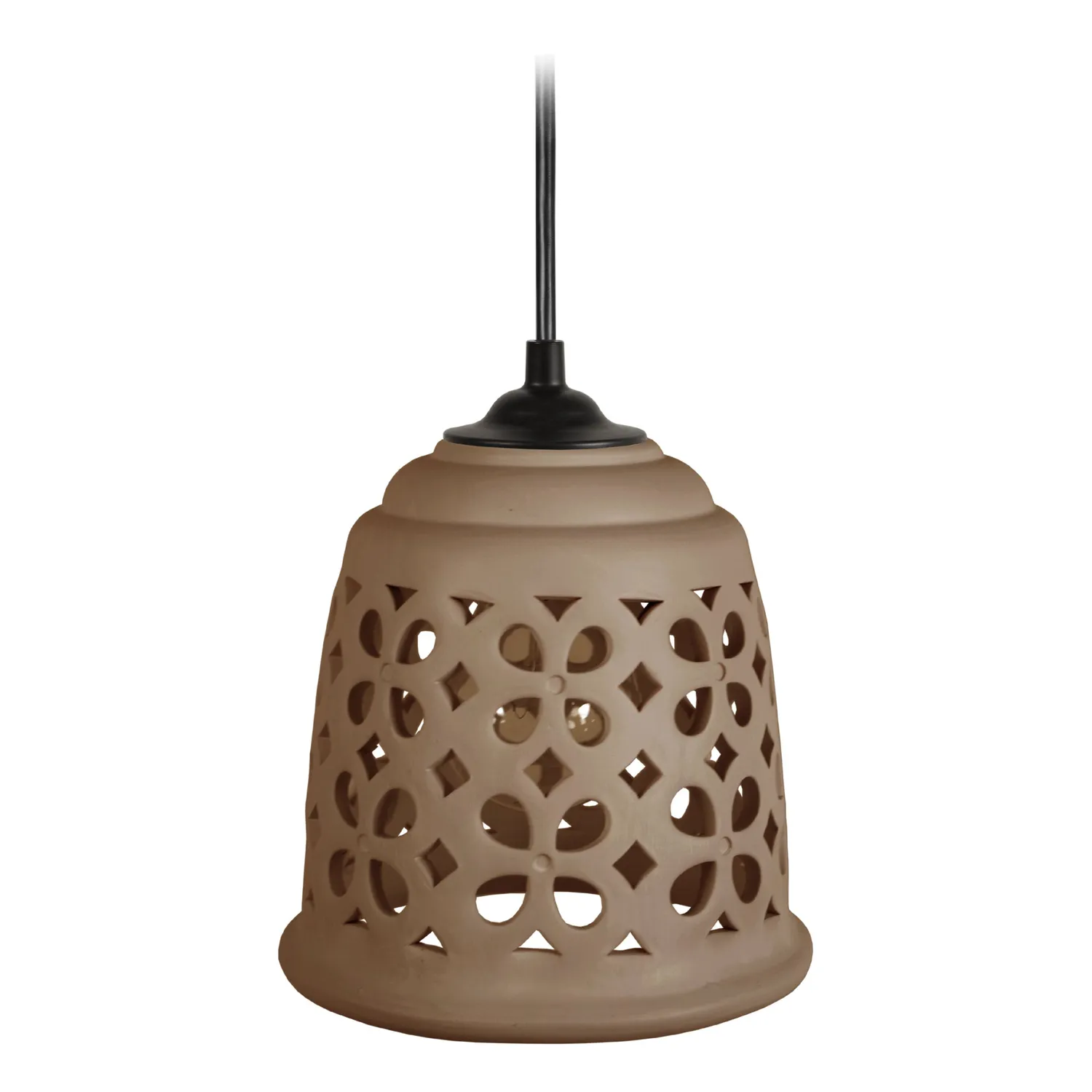 Tosel Loulé sospensione ceramica rossa 15,5 cm