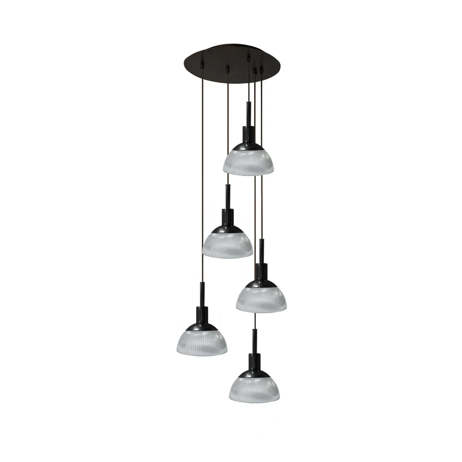 Tosel Copenhaga Lampadario 40x100 cm Bianco 5 Luci