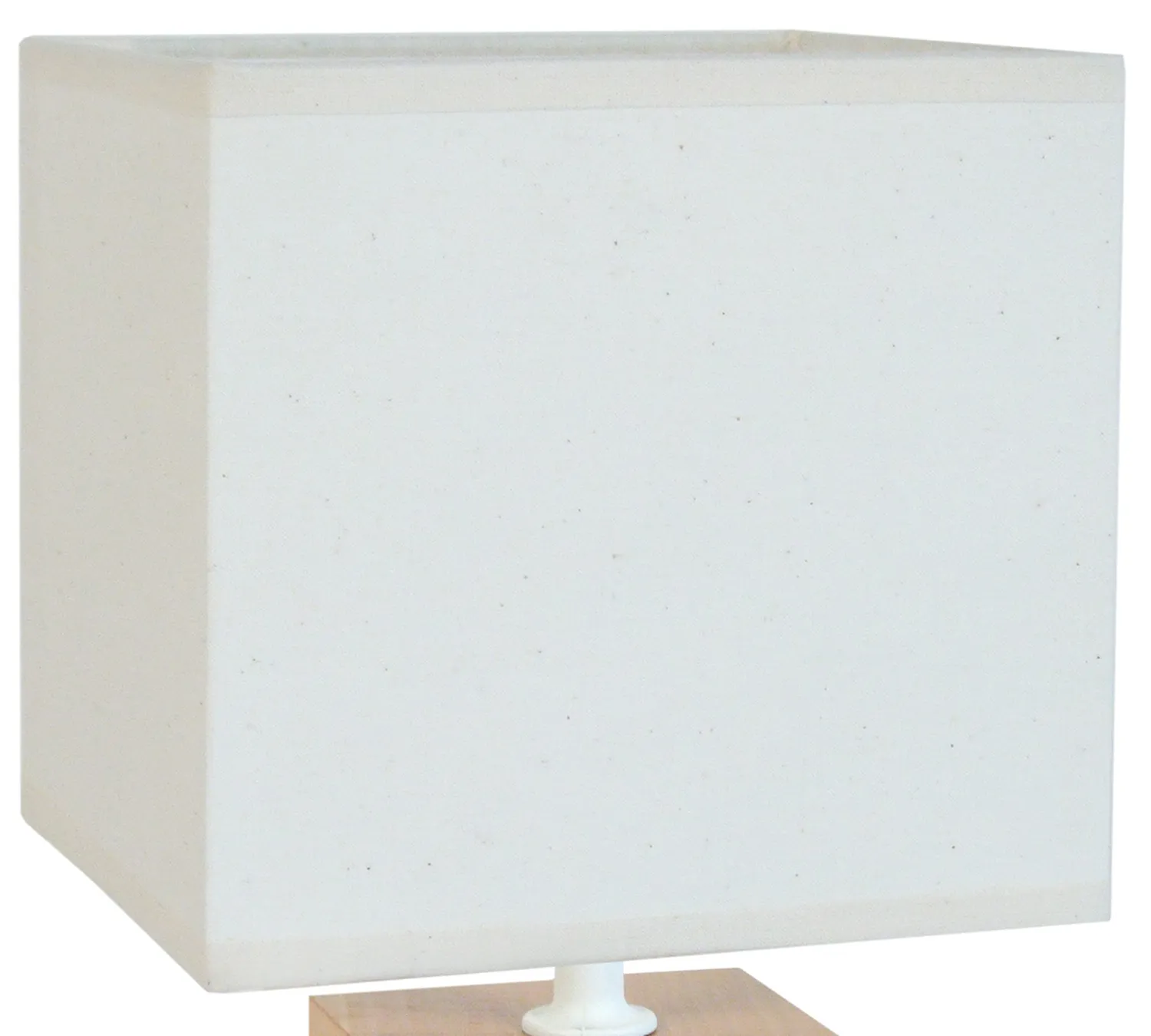 Tosel Genève lampada da tavolo cubo legno naturale 15x45cm E14