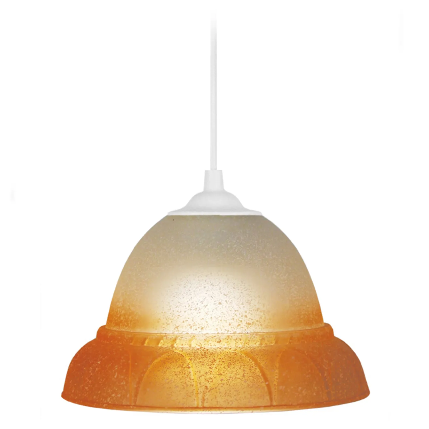 Tosel Dalila sospensione vetro turchese 20 cm E27
