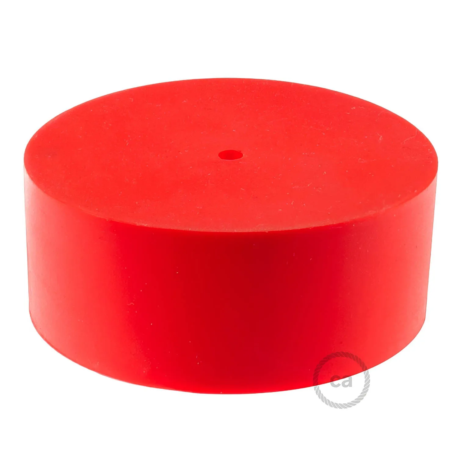 Creative Cables Rosone Silicone Rosso Cilindrico 83 mm