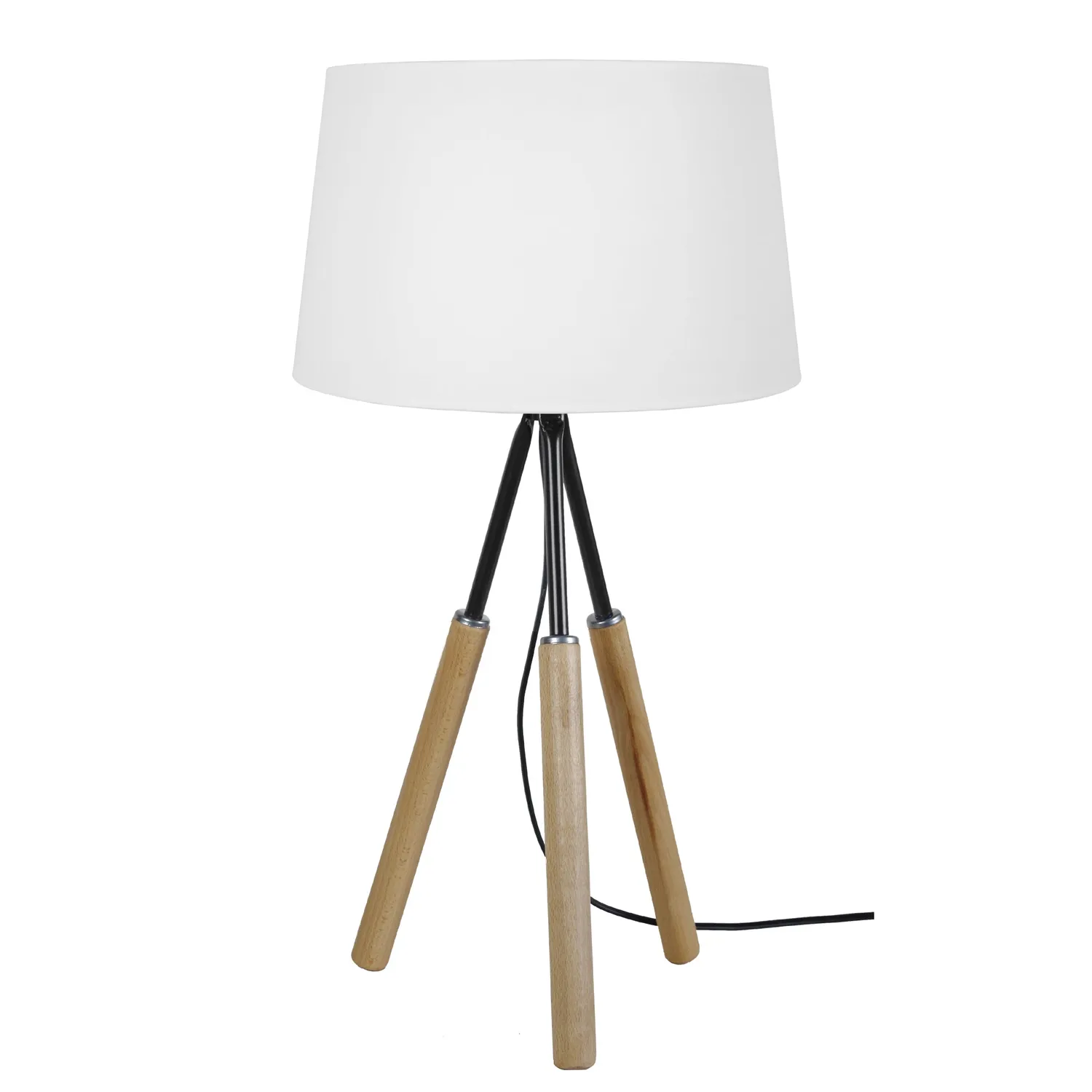 Tosel Goteborg lampada da tavolo treppiede legno 35x60 cm