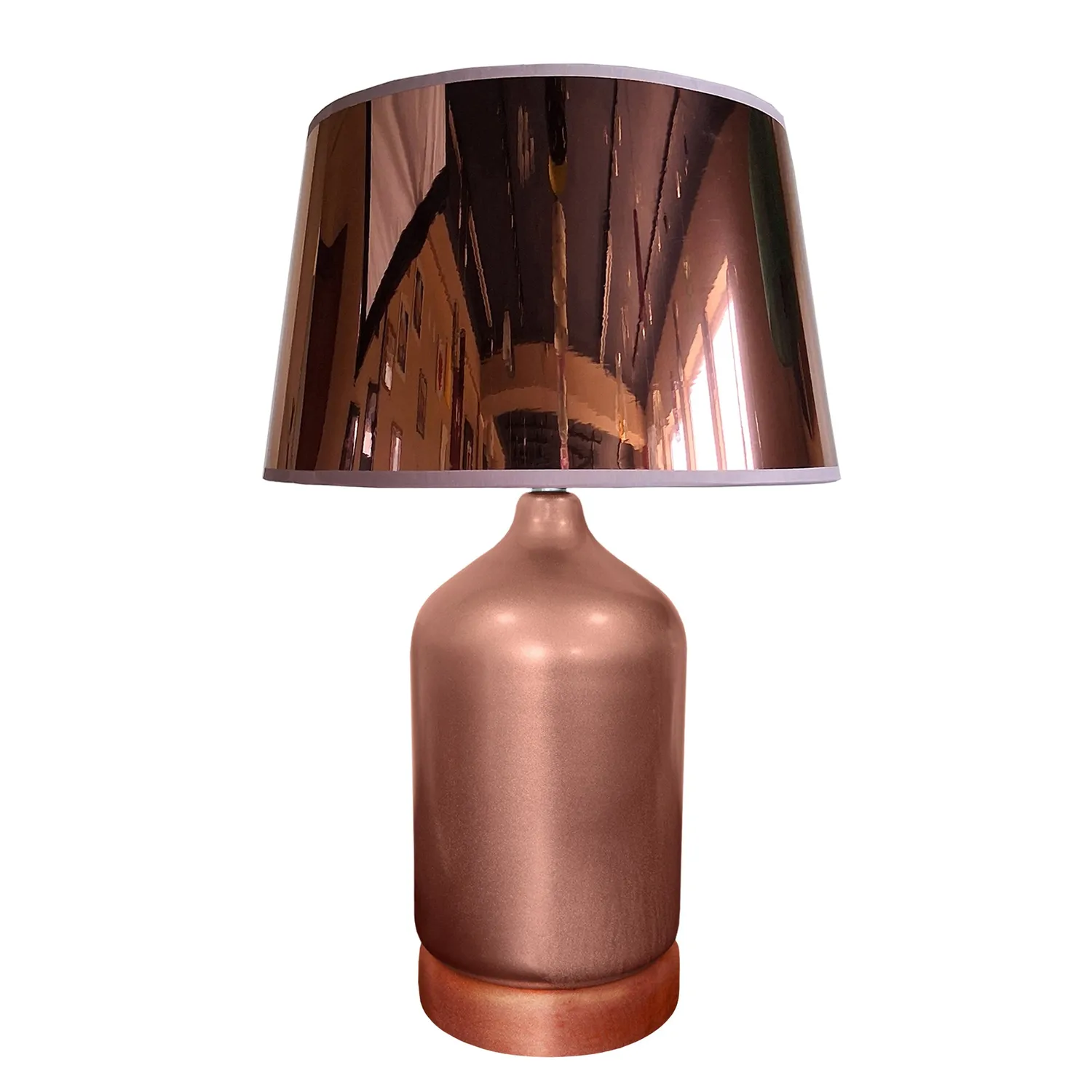 Tosel Falkirk lampada tavolo cromata 51 cm vetro