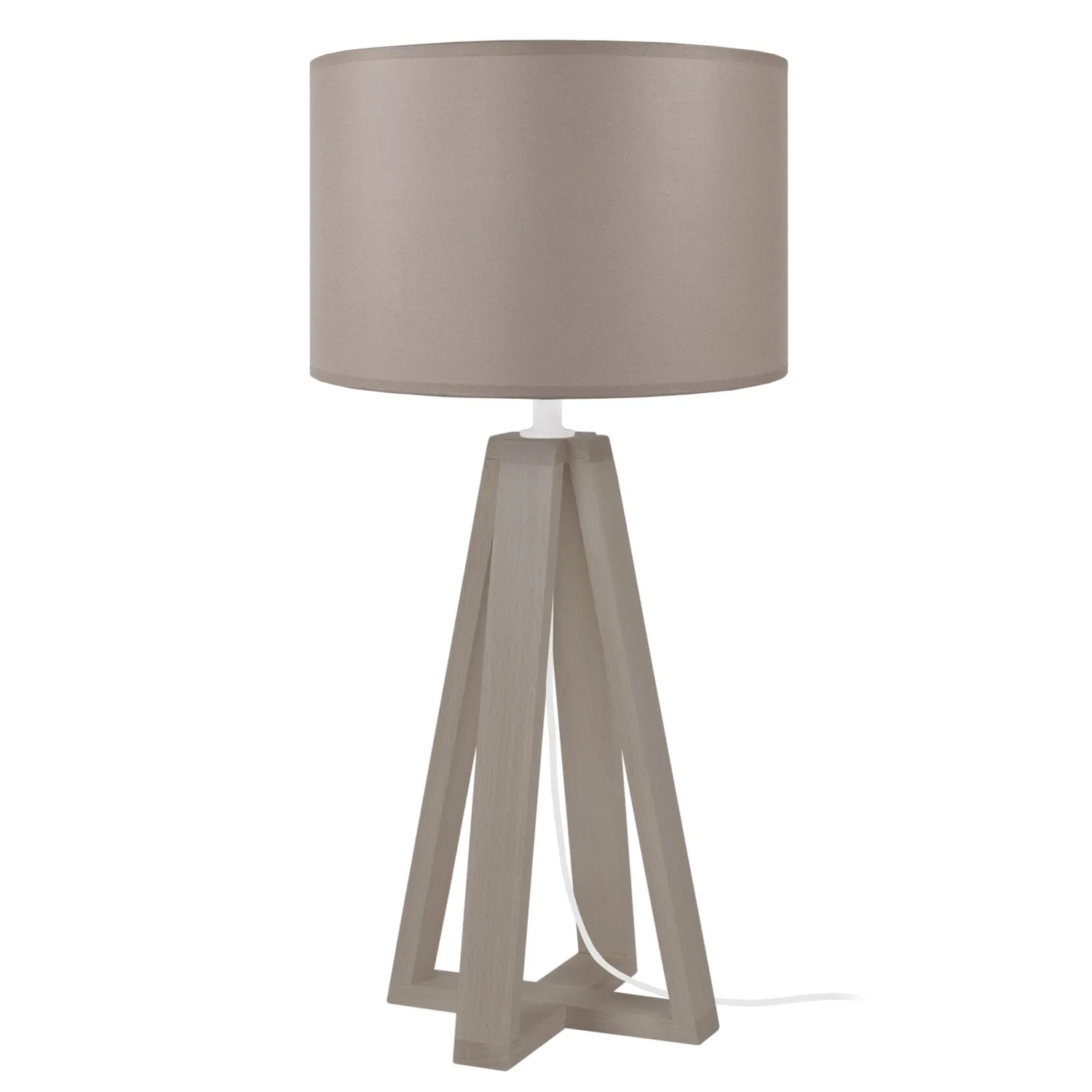Tosel Linkoping lampada tavolo 50 cm naturale bianco