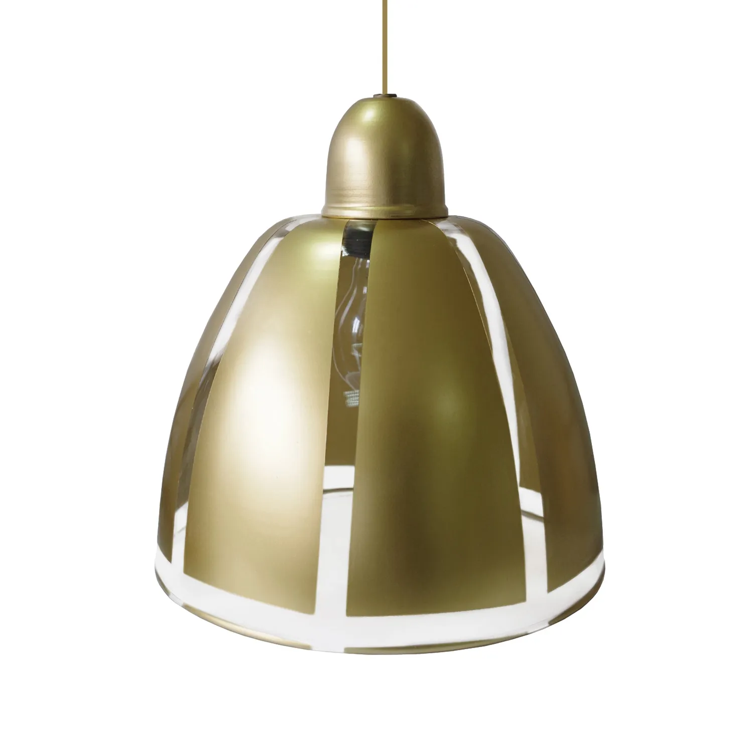 Tosel Ancona sospensione vetro bianco 29cm E27 dimmerabile