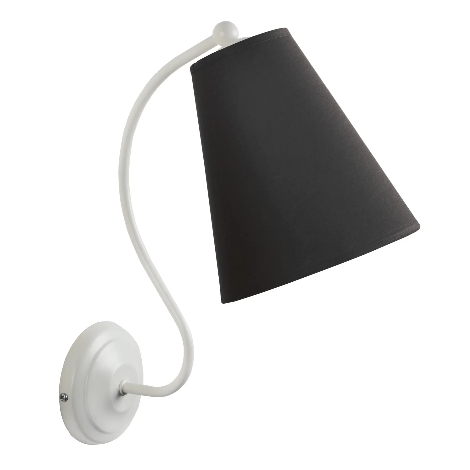 Tosel Spencer applique parete bianca e nera E14