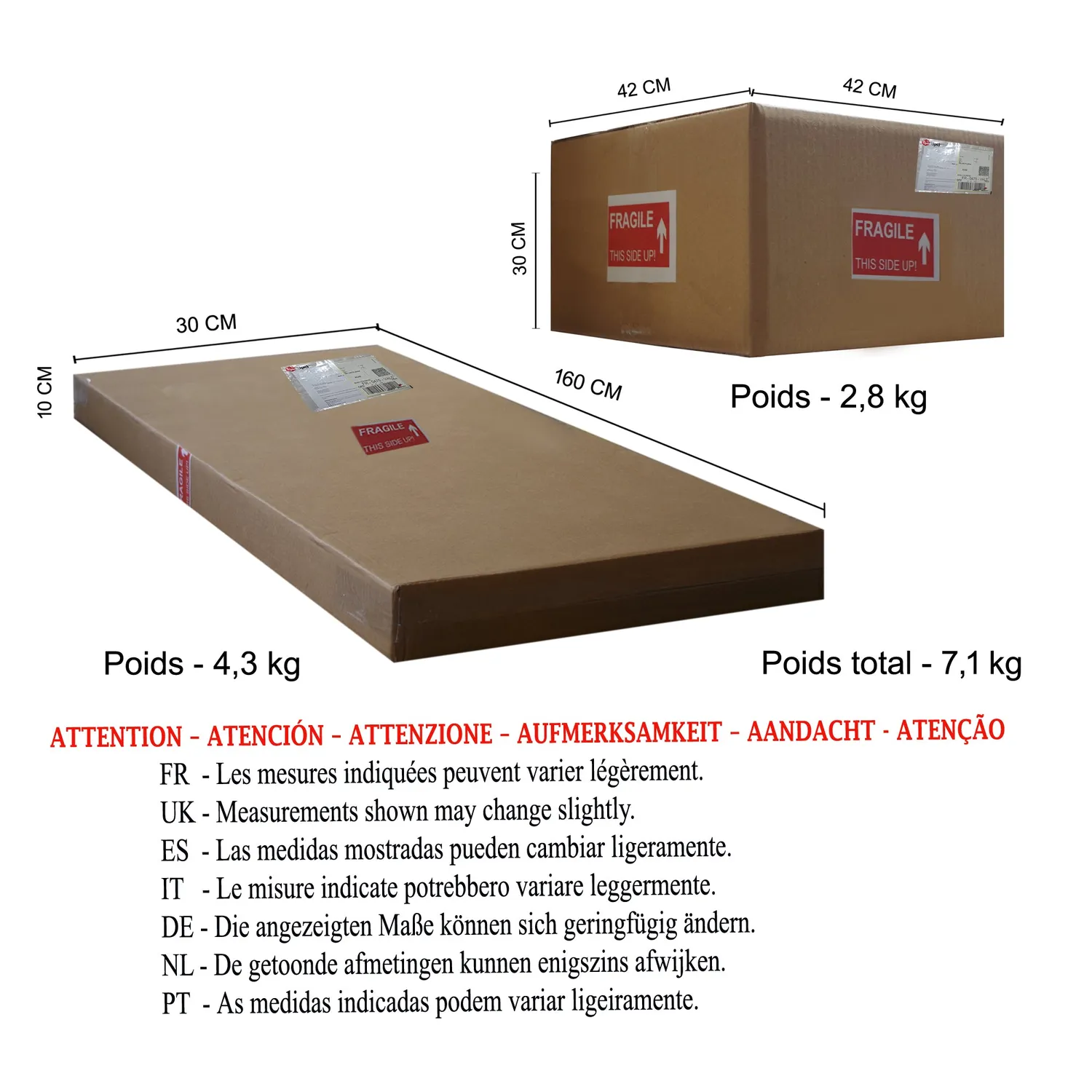 Tosel Cashemire piantana verde petrolio 45x163 cm legno