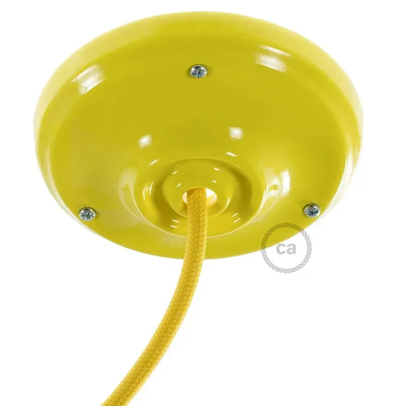 Creative Cables rosone porcellana giallo 105 mm