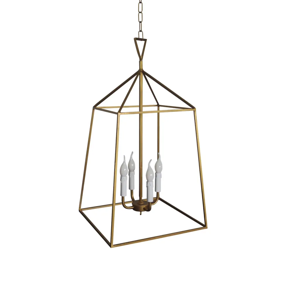 Tosel Linz lampada a sospensione metallo 43 cm oro