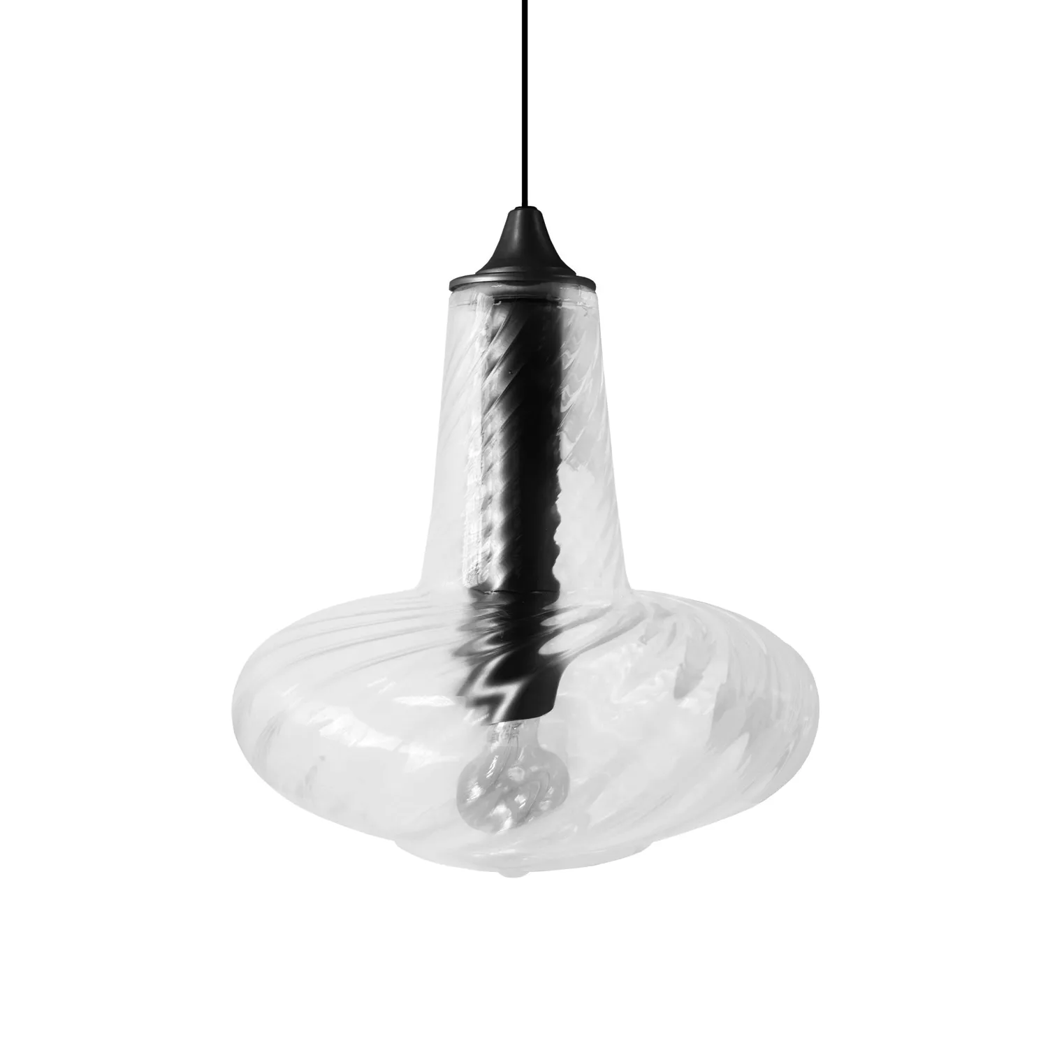 Tosel Veneza sospensione bronzo 30 cm vetro