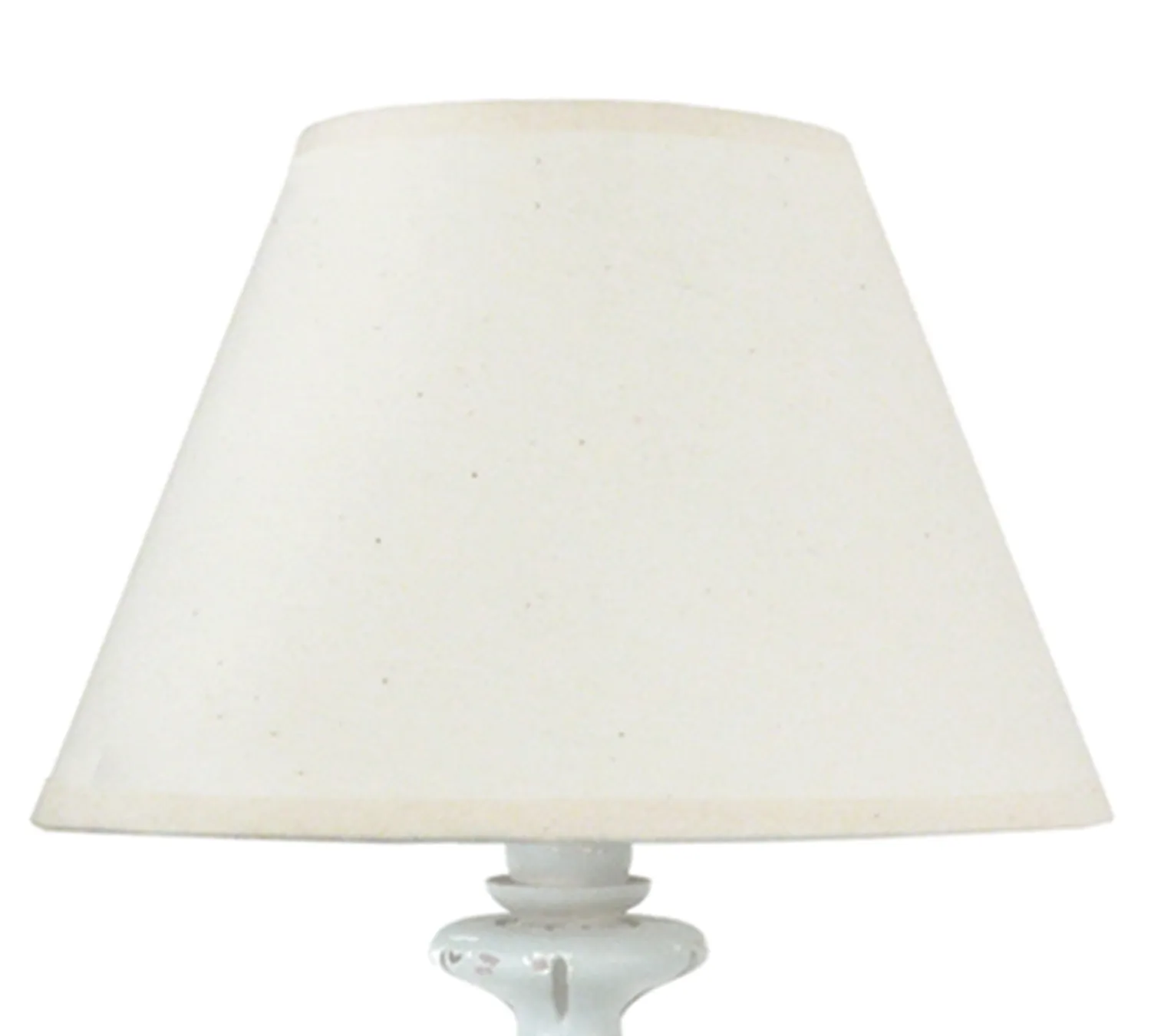 Tosel EVRY lampada tavolo bianca ecru 22x62 cm tessuto