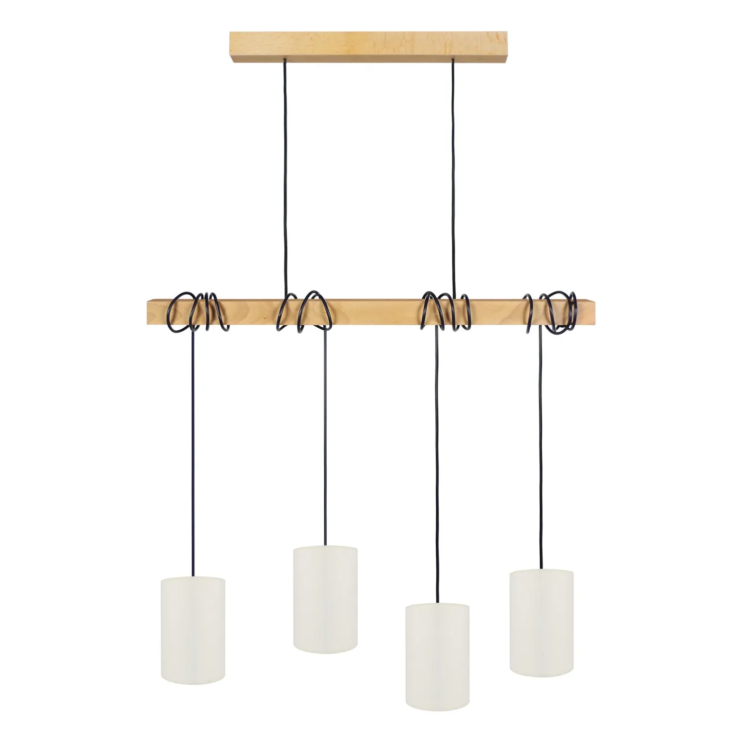 Tosel Harlem lampadario barra 180 cm 4 luci multicolore