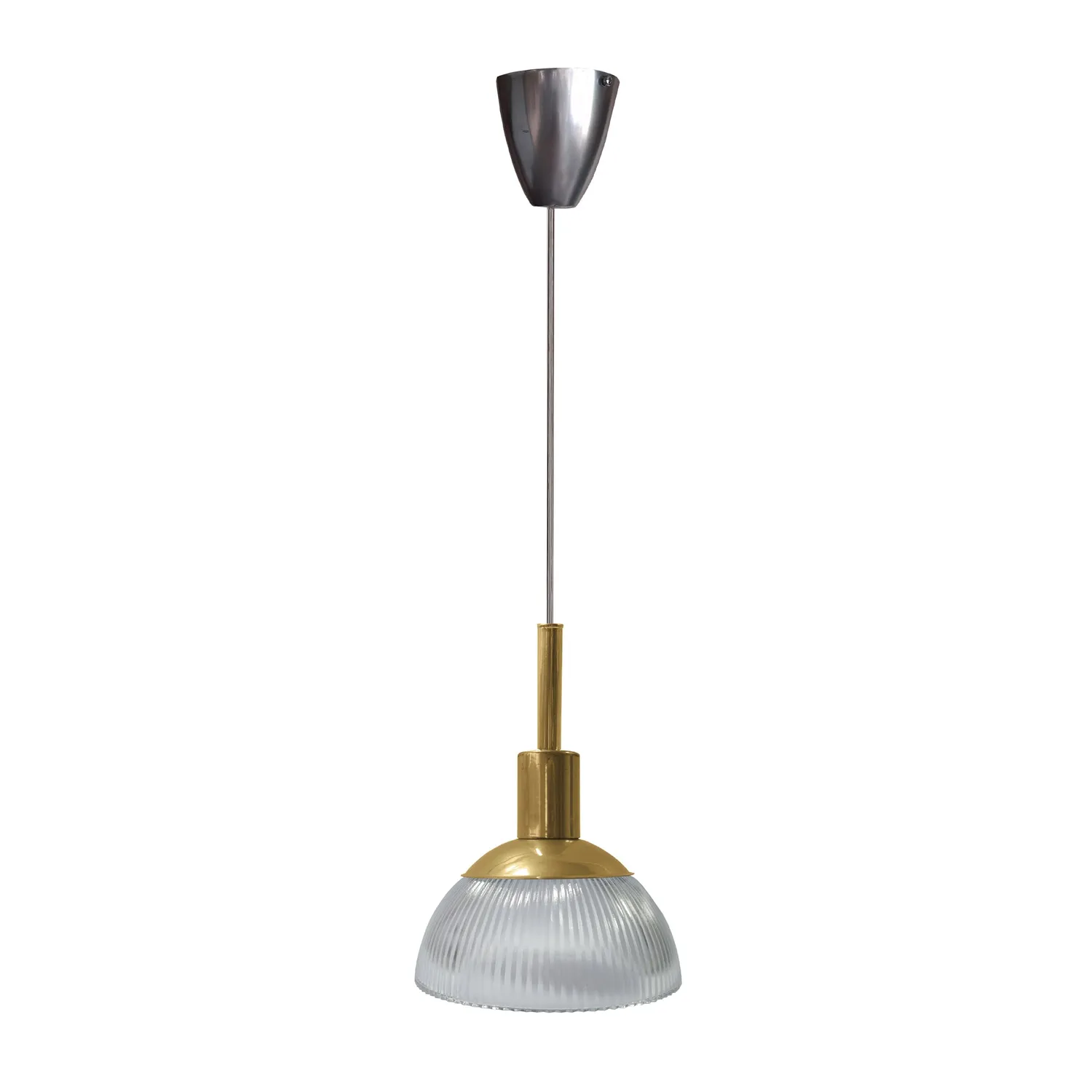Tosel Copenhaga Sospensione 20x100 cm Bianco Vetro