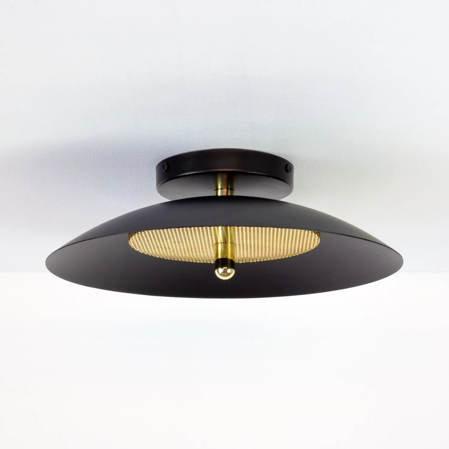 Souda Signal applique nero ottone