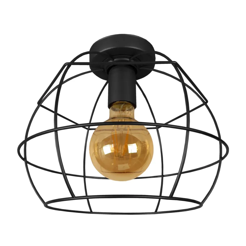 Tosel Armilare plafoniera globo bianco metallo E27