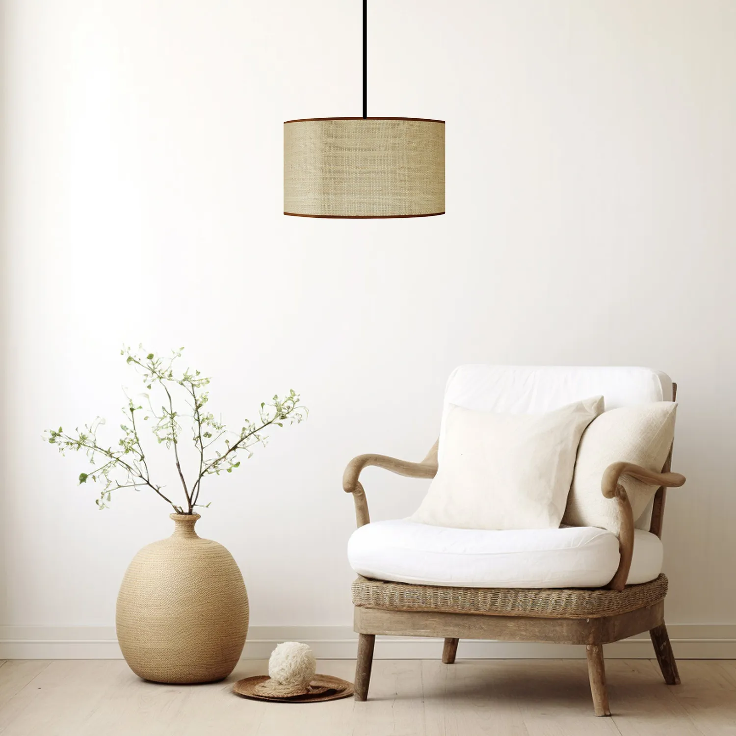 Tosel Goa sospensione tessuto beige 30x100 cm