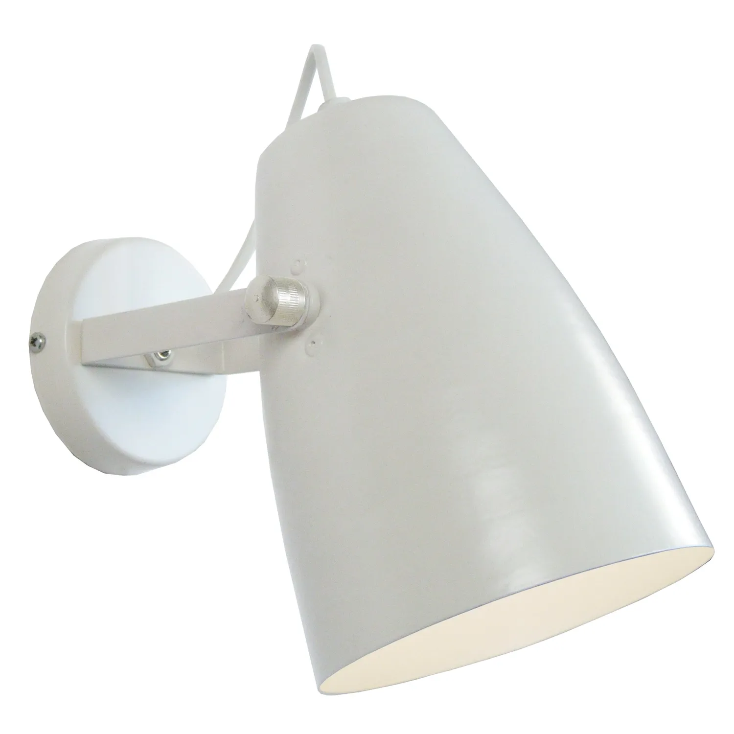 Tosel Larsen applique snodata bianco avorio luce orientabile