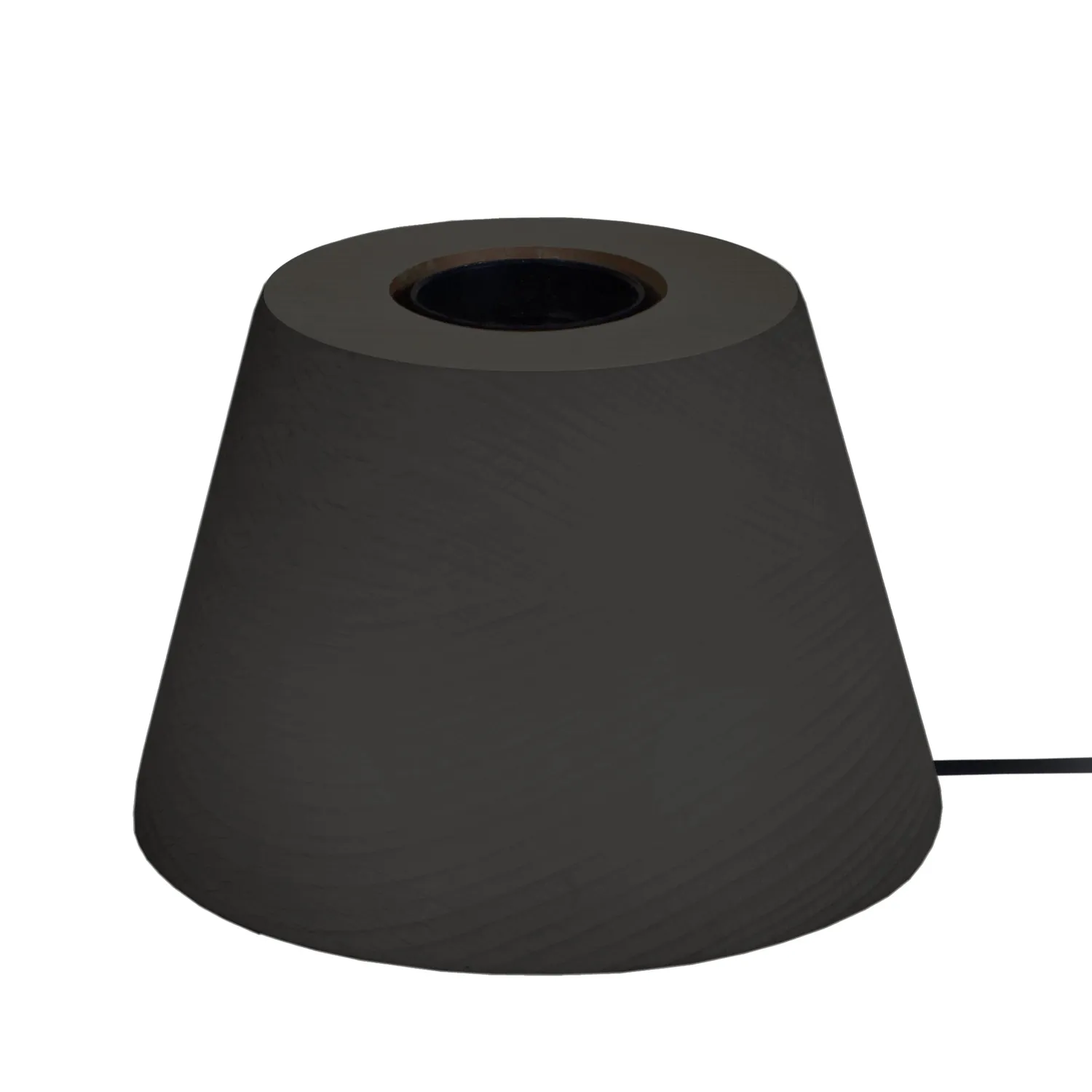 Tosel Cone Base Lampada Comodino D11cm Naturale Legno