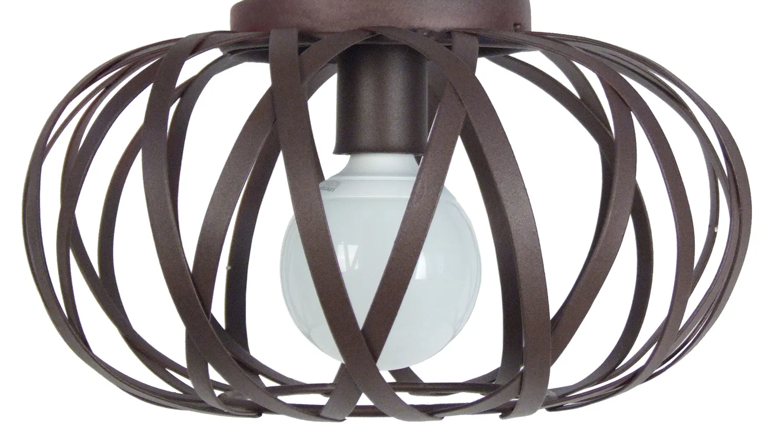 Tosel Citrouille plafoniera metallo nero 35x22 cm