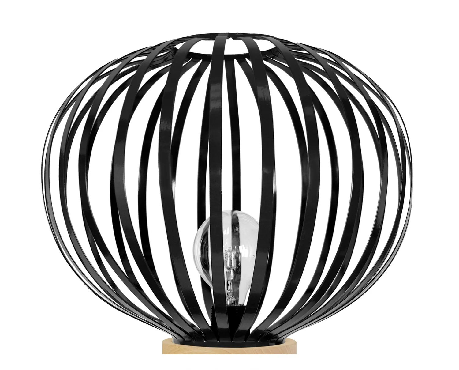 Tosel Davos lampada da tavolo 36x35cm bianca cilindro