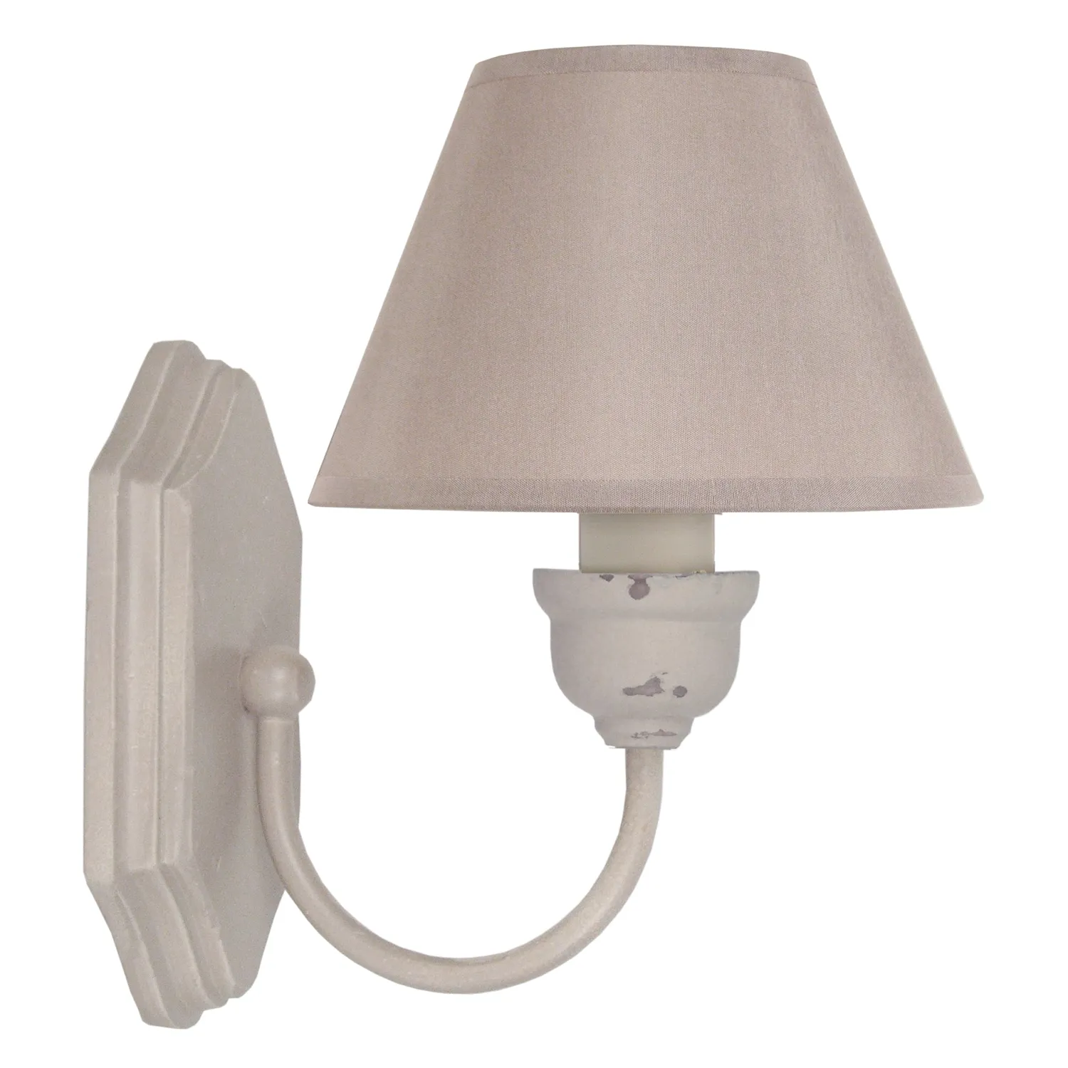 Tosel Dax applique 22 cm bianco luce comodino