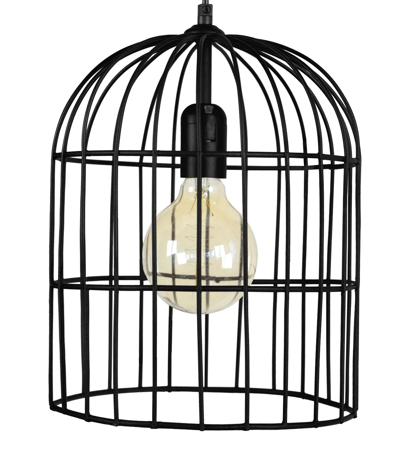Tosel Cage sospensione gabbia nera D24 cm E27