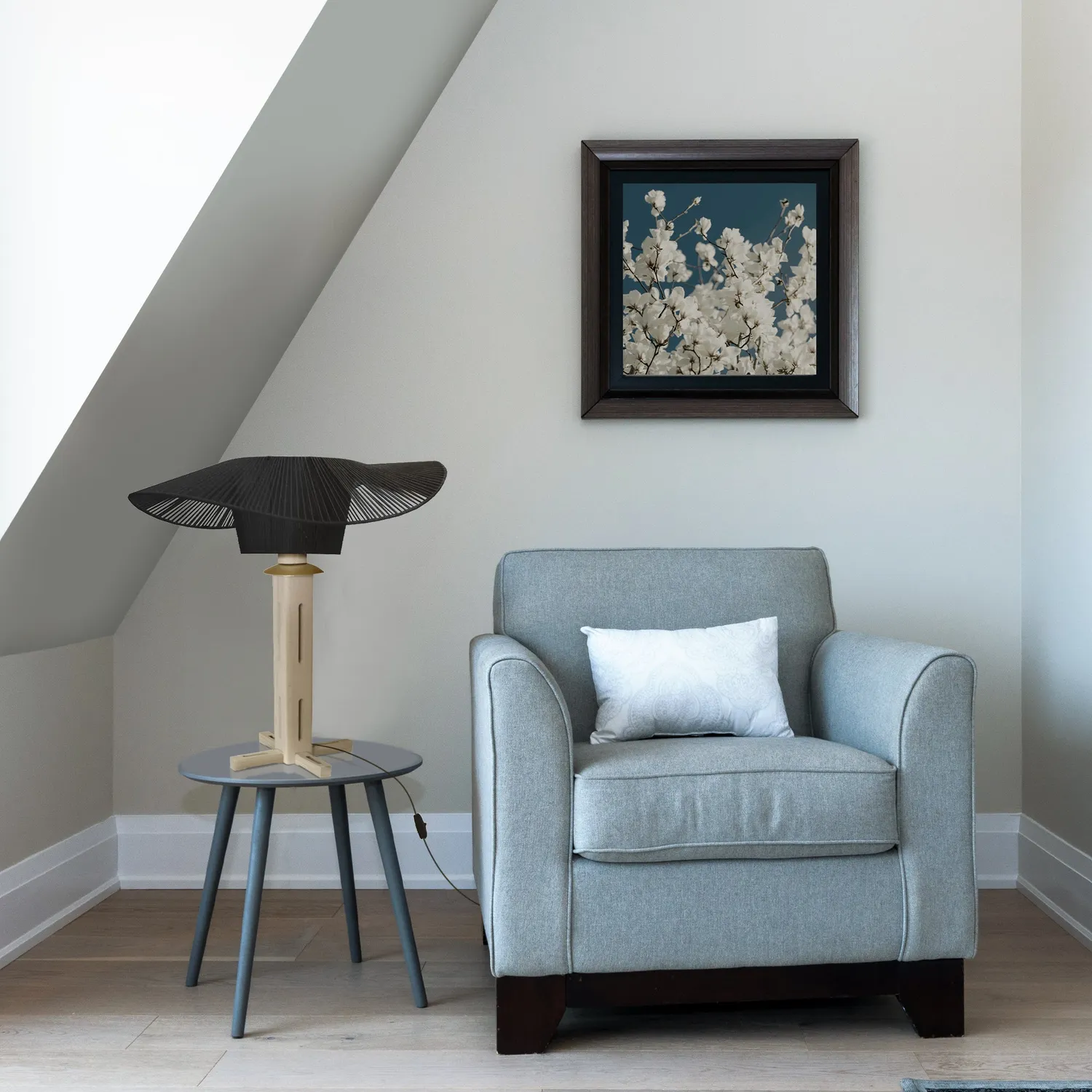 Tosel Padua lampada da comodino naturale 40x60cm legno