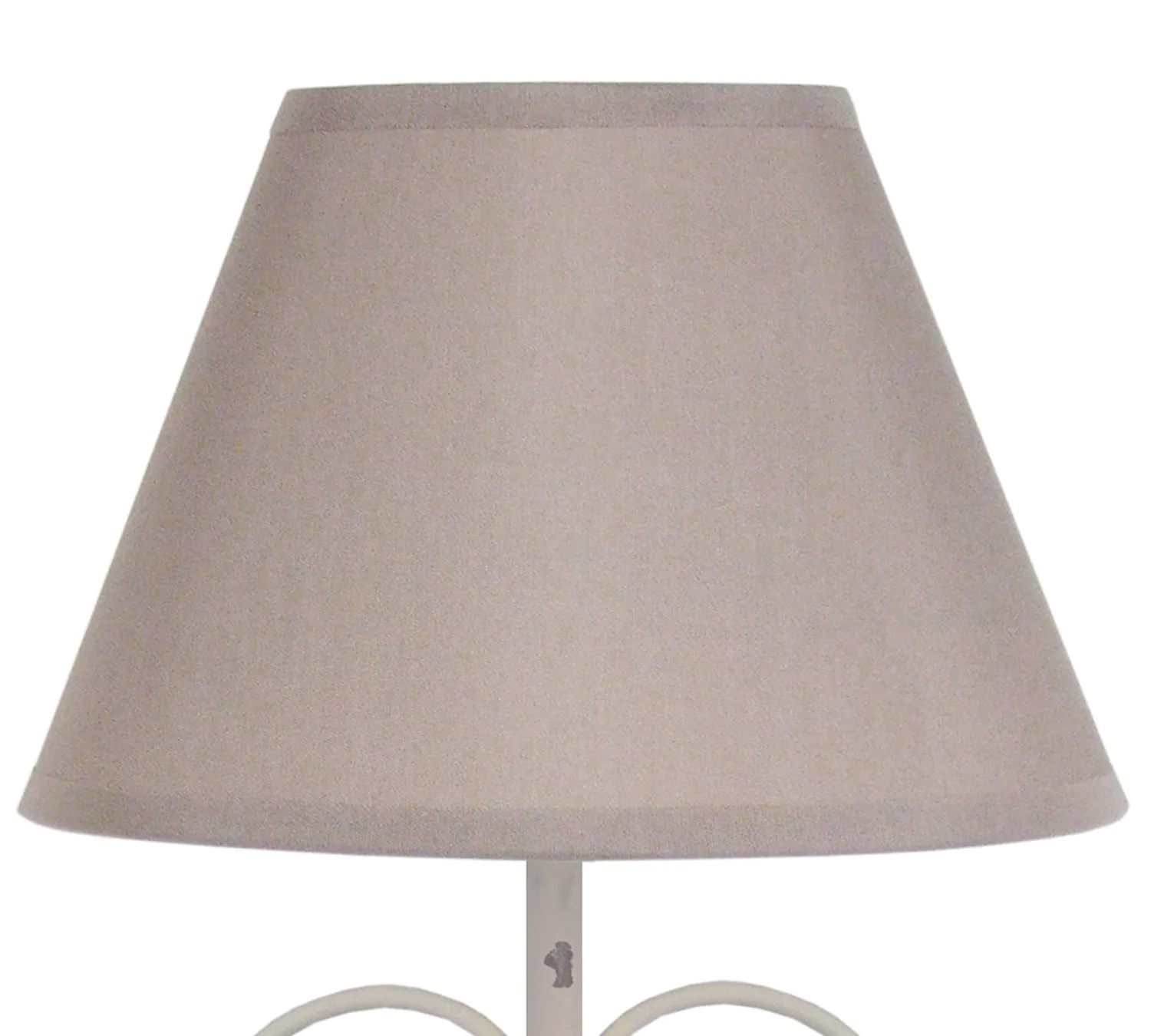 Tosel Belcastel lampada comodino metallo bianca ecrù
