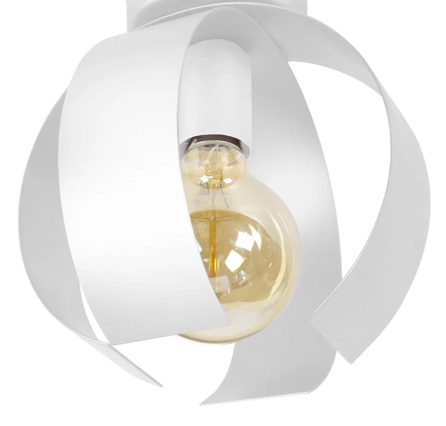 Tosel Malville plafoniera metallo bianco avorio 19 cm