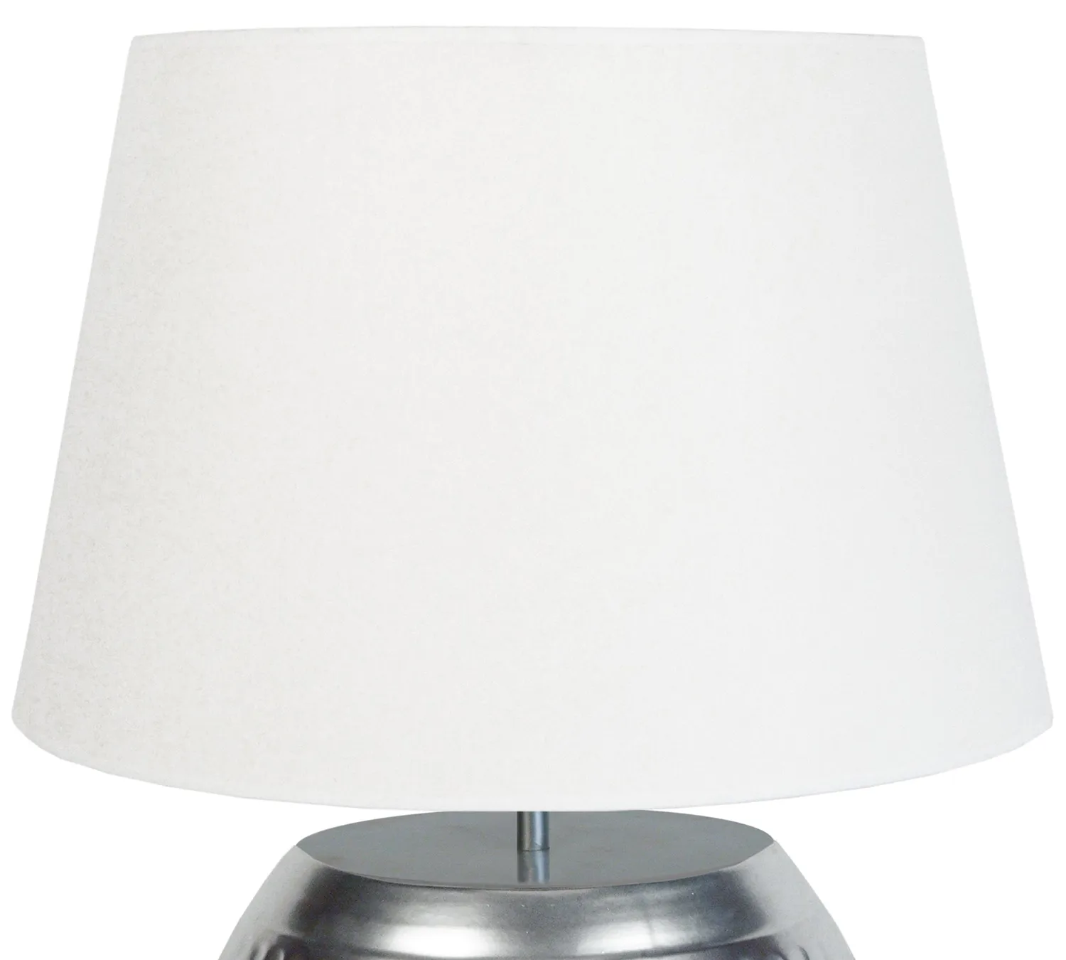 Tosel Calcuta Lampada da Tavolo 40x47cm Cromo Bianco