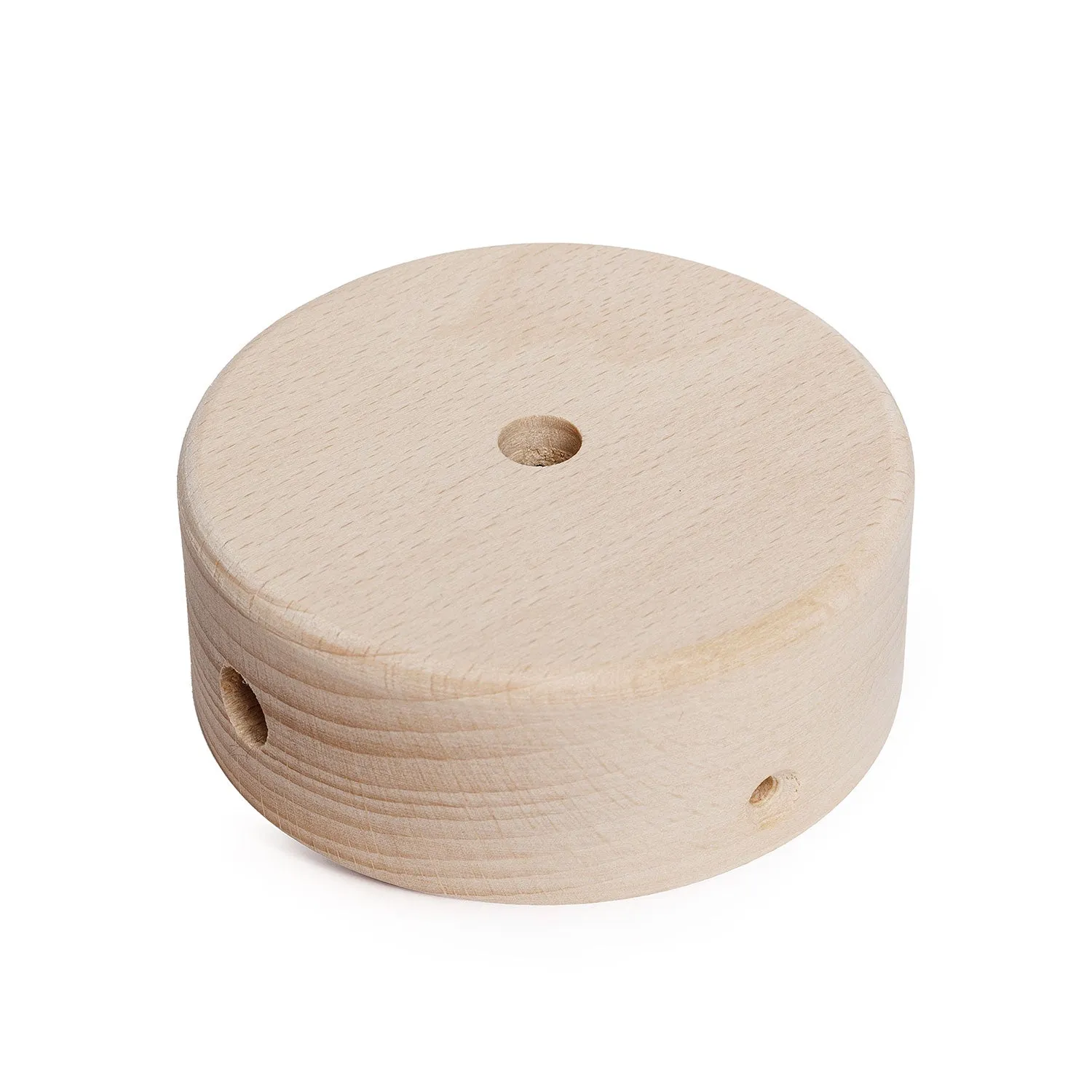 Creative Cables Mini rosone legno 3 fori neutro