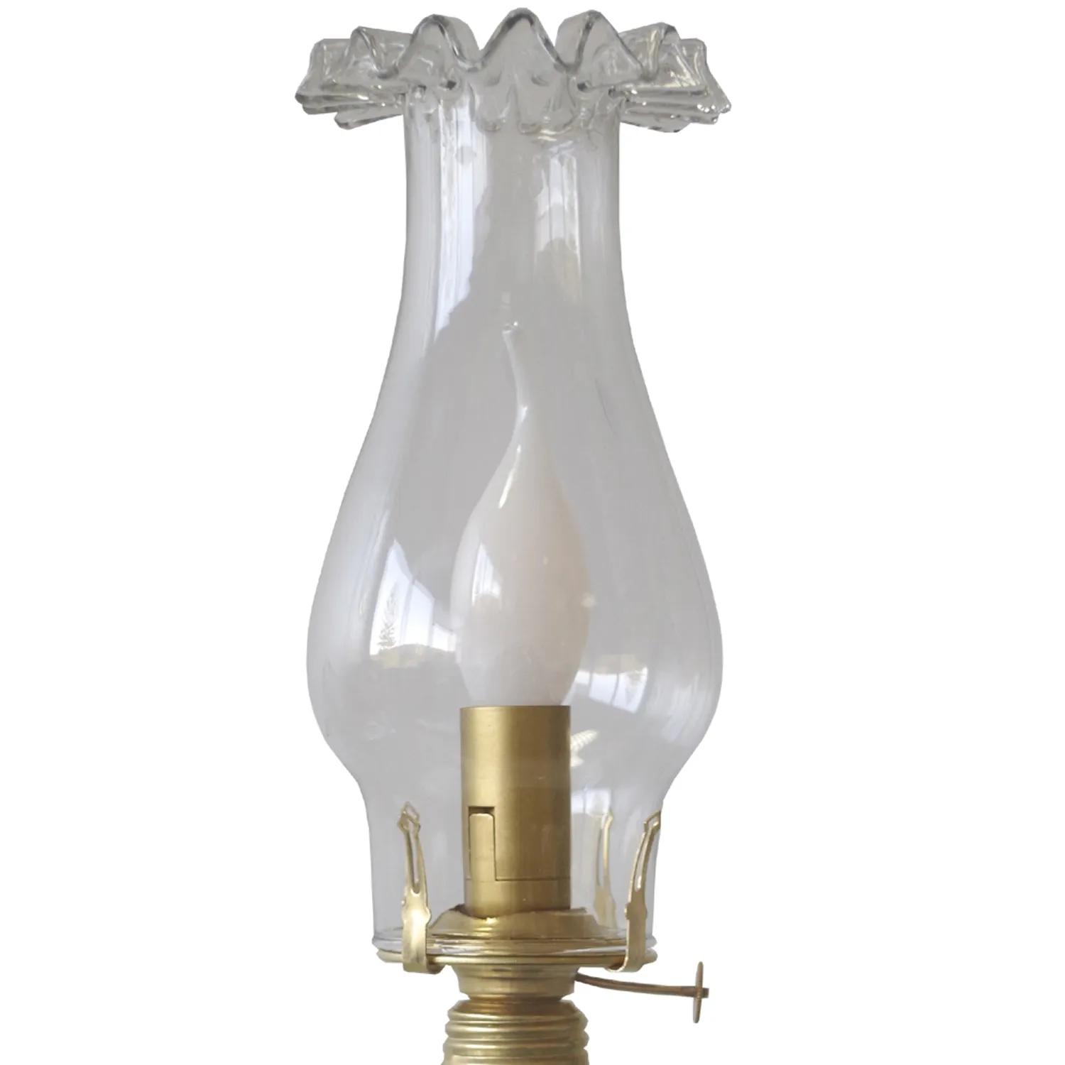 Tosel Varosha lampada comodino 42 cm vetro trasparente E14