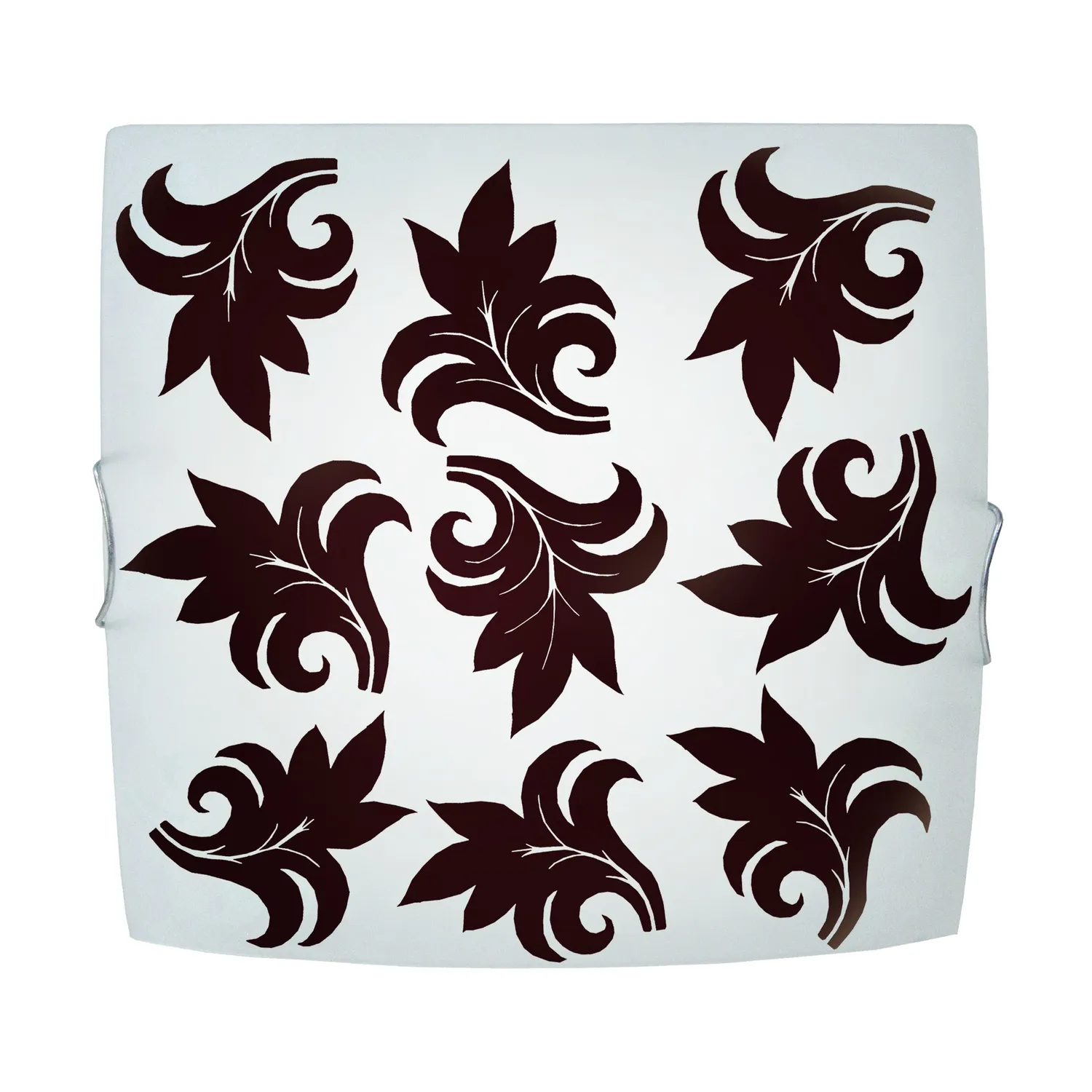 Tosel Mae Fleur plafoniera quadrata nera 30 cm
