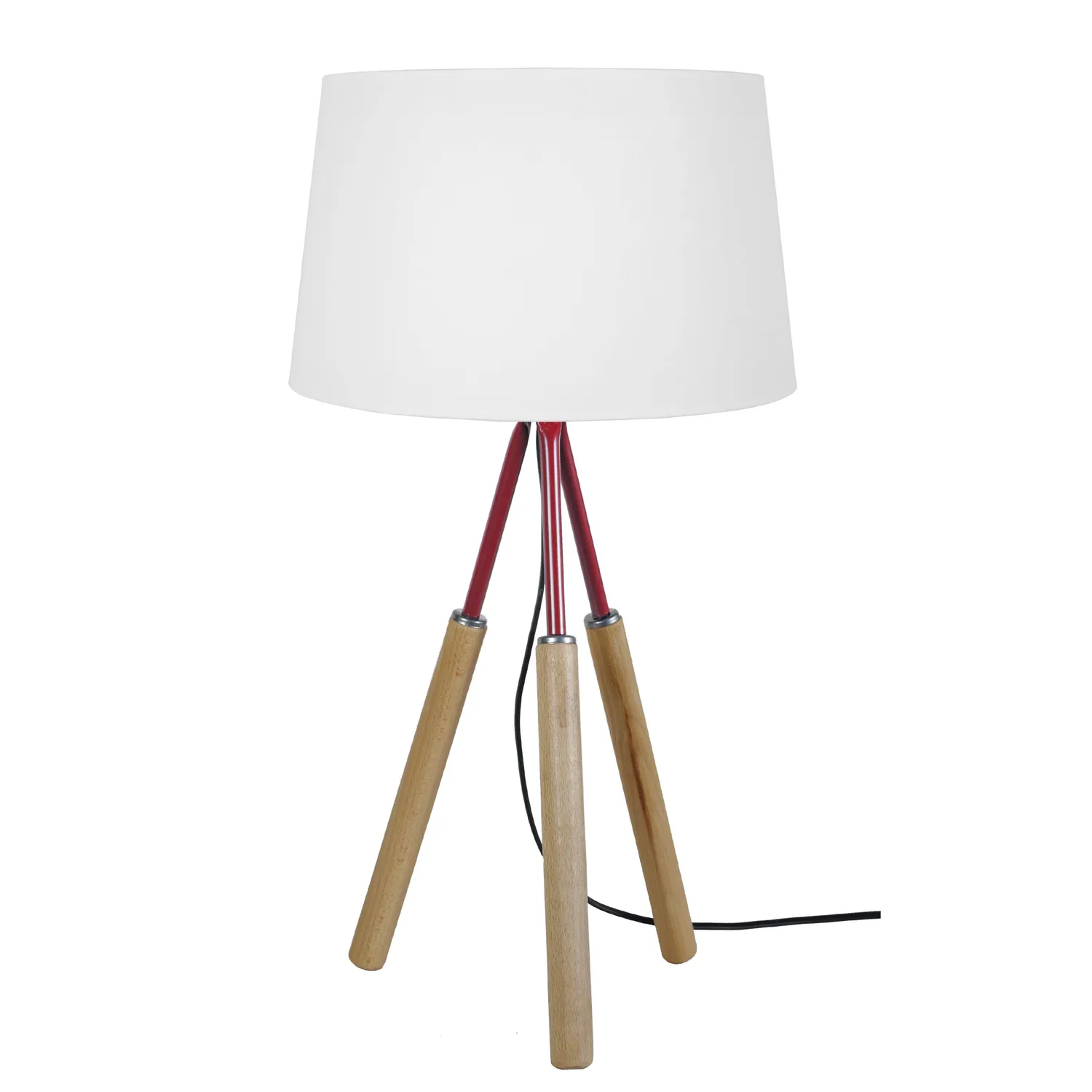 Tosel Goteborg lampada da tavolo treppiede legno 35x60 cm
