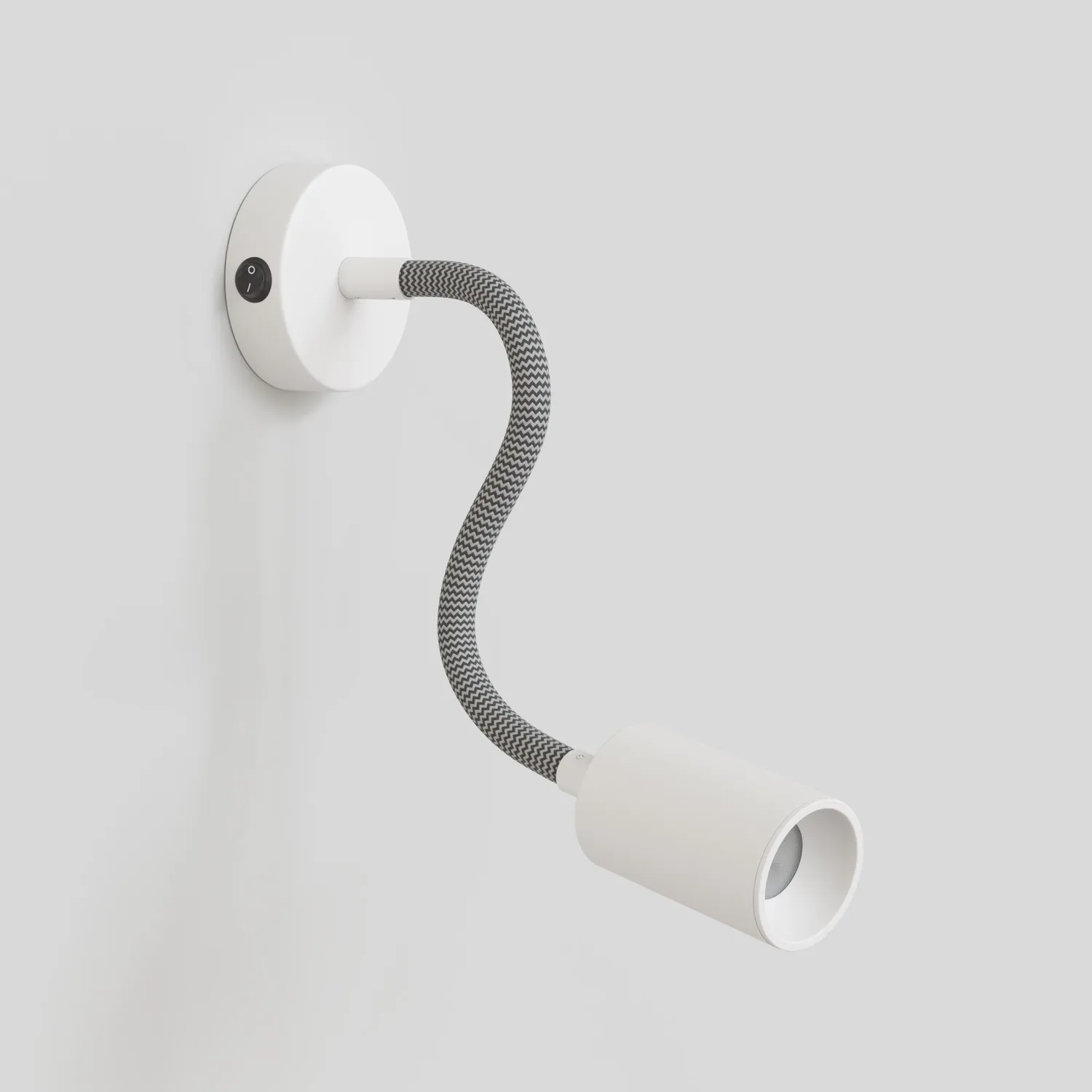 Creative Cables Bispot Flex 30 applique bianco opaco con lampadina