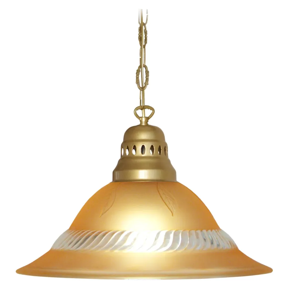 Tosel Classique sospensione vetro 40x100cm ambra
