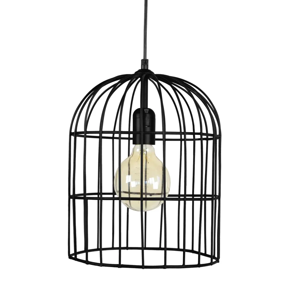 Tosel Cage sospensione gabbia nera D24 cm E27