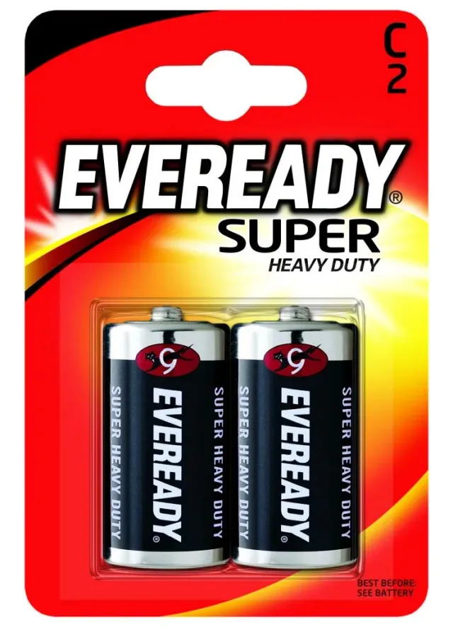 Eveready Silver pila C zinco-carbone 1,5V 2 pezzi