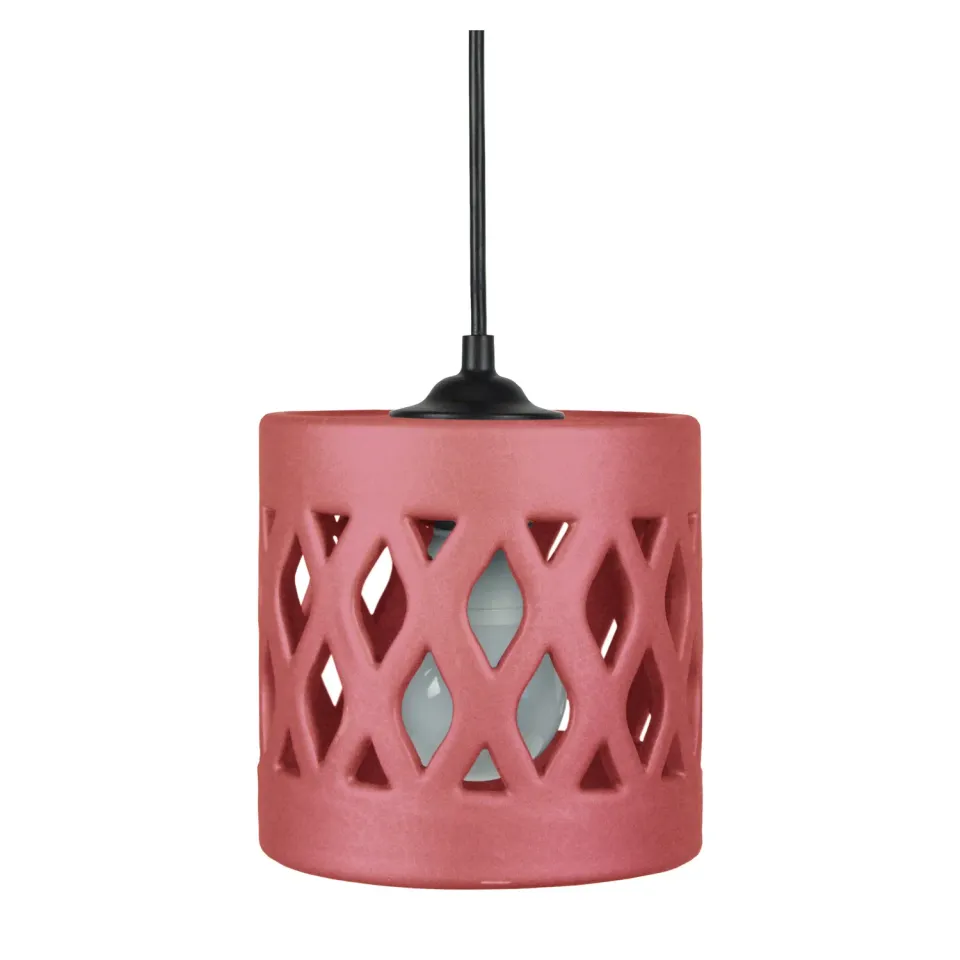 Tosel Covo sospensione ceramica bianca E27