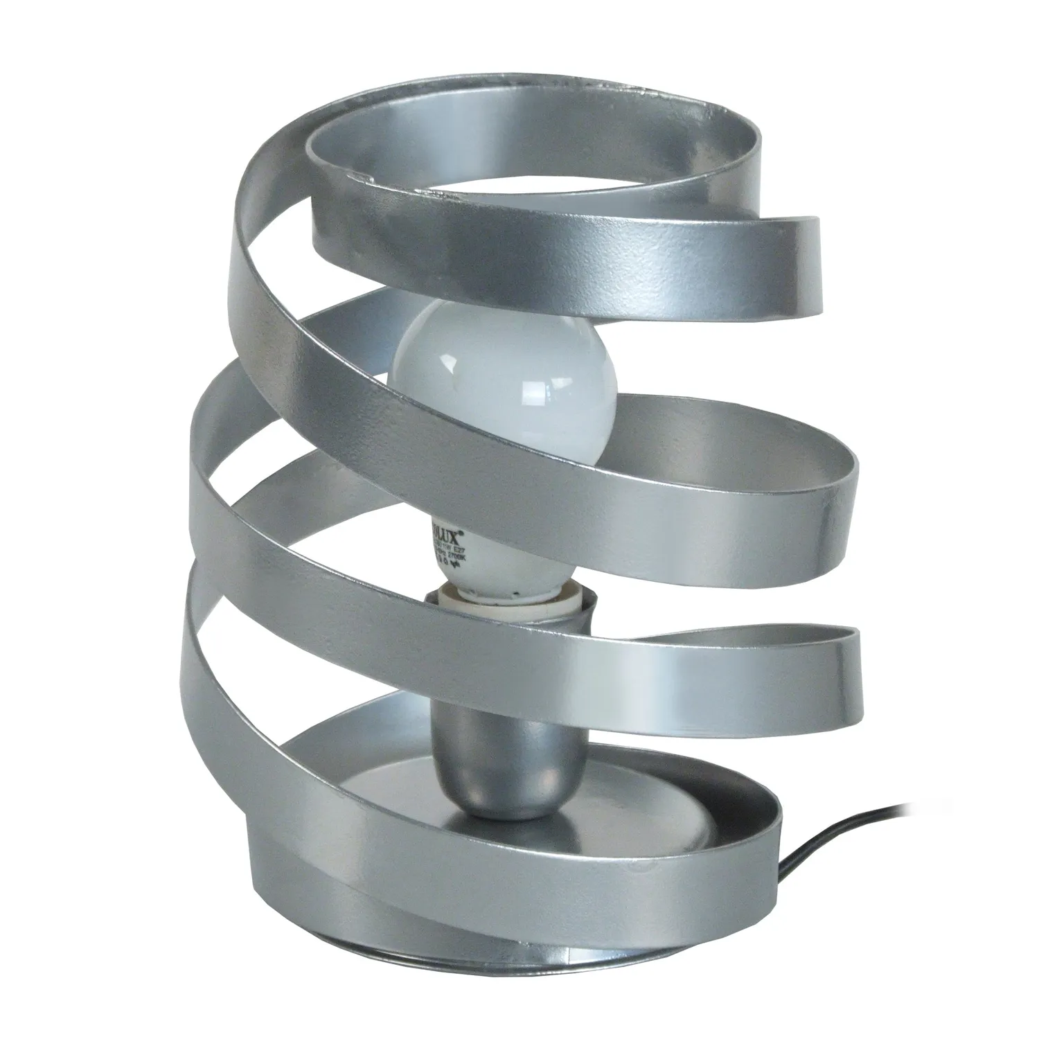 Tosel Barber Pole lampada tavolo nera 18x22 metallo
