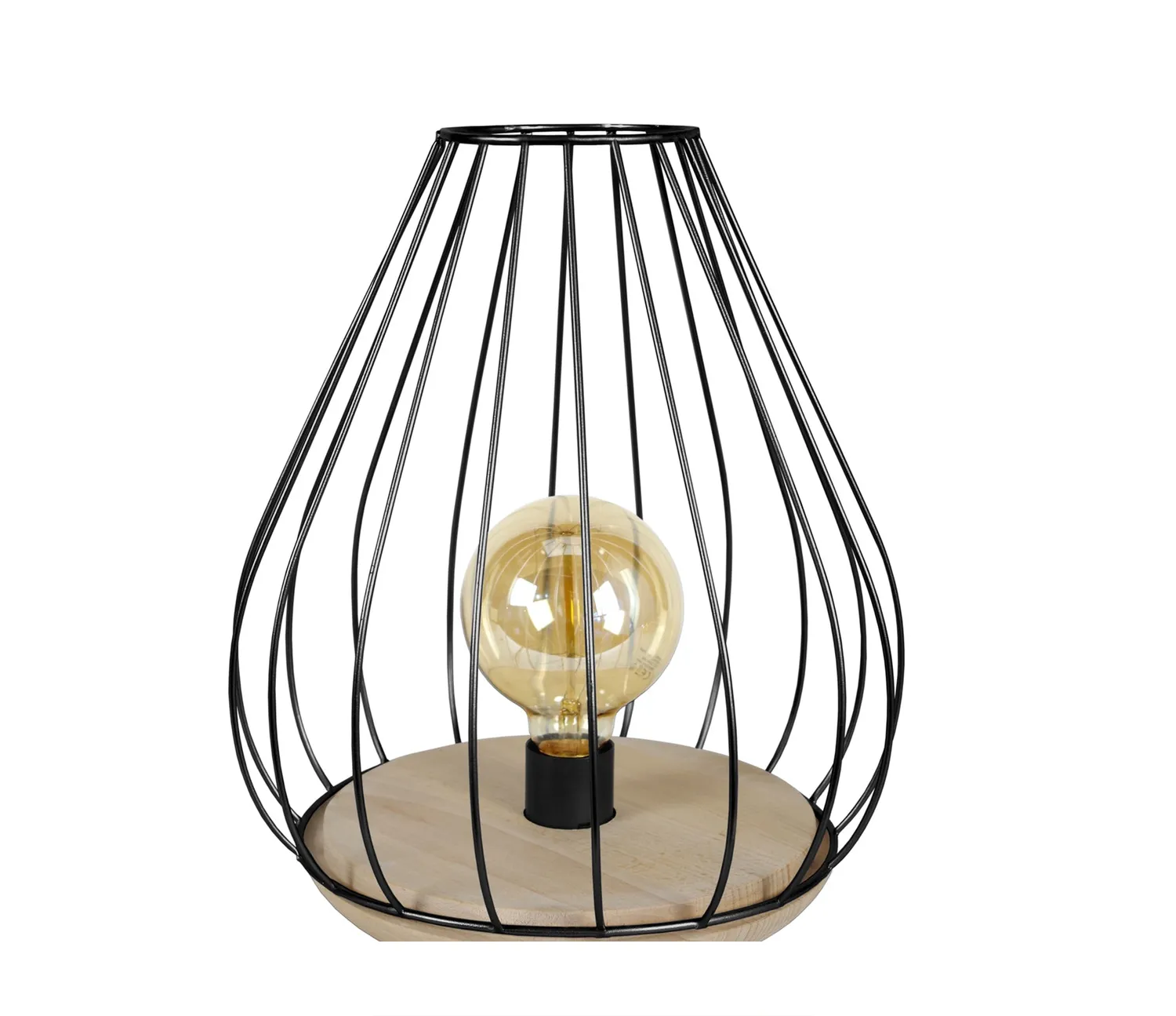 Tosel Cividale lampada comodino bianca 25x35cm