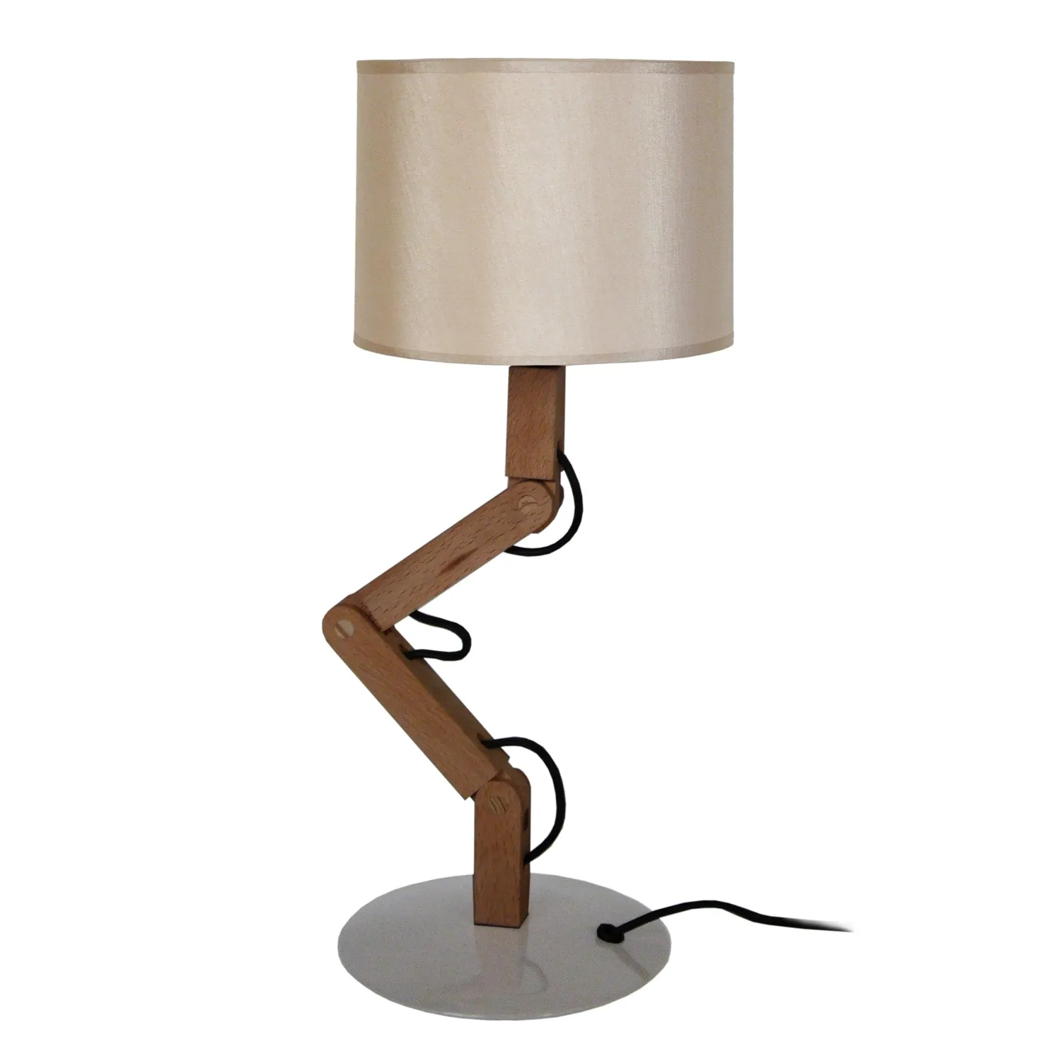 Tosel Geri Lampada da Tavolo Snodata Naturale 16x45cm